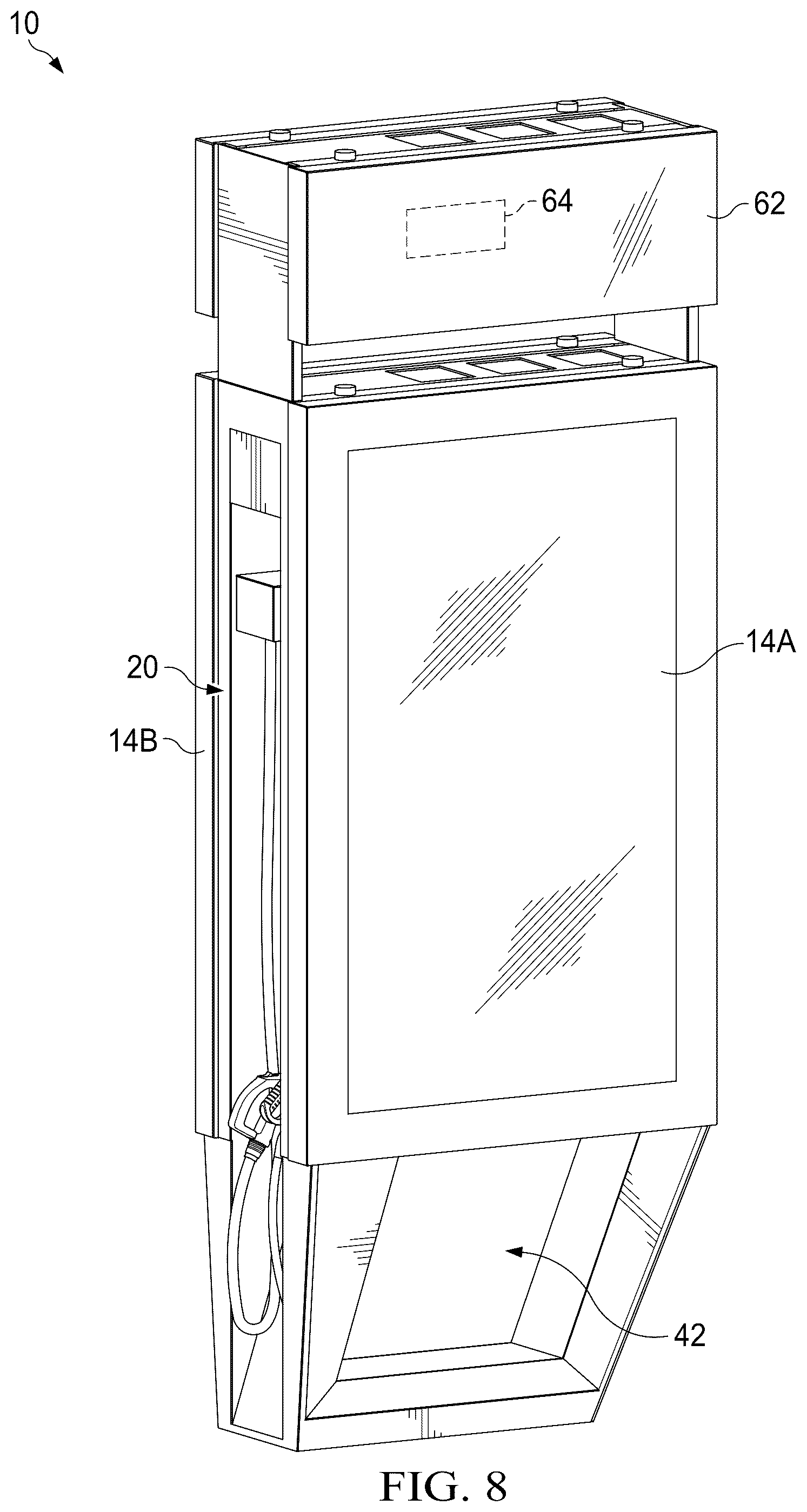 Patent US12106687 Figure 13 – Display assembly with unobstructed zone