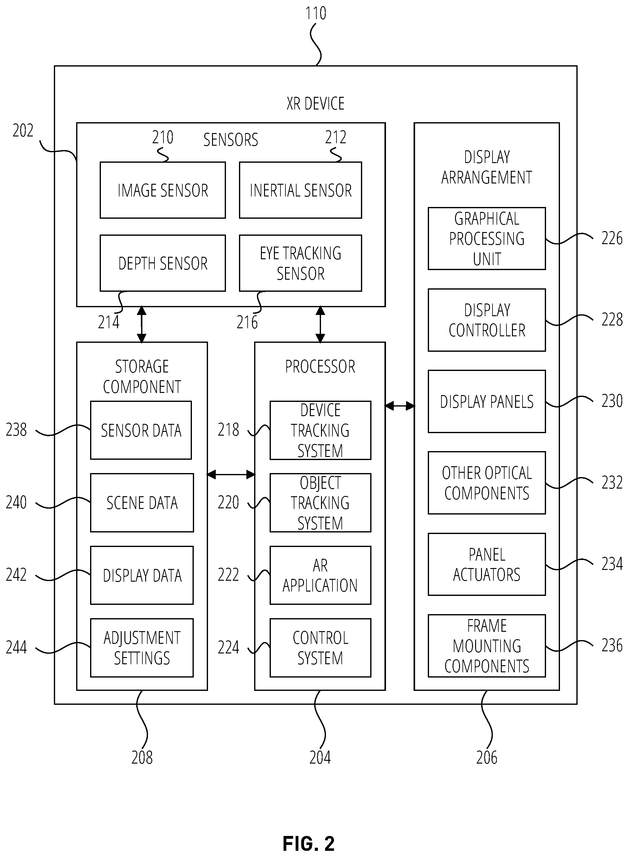 Patent US12106688 Figure 2 – Adjustable light field for extended reality