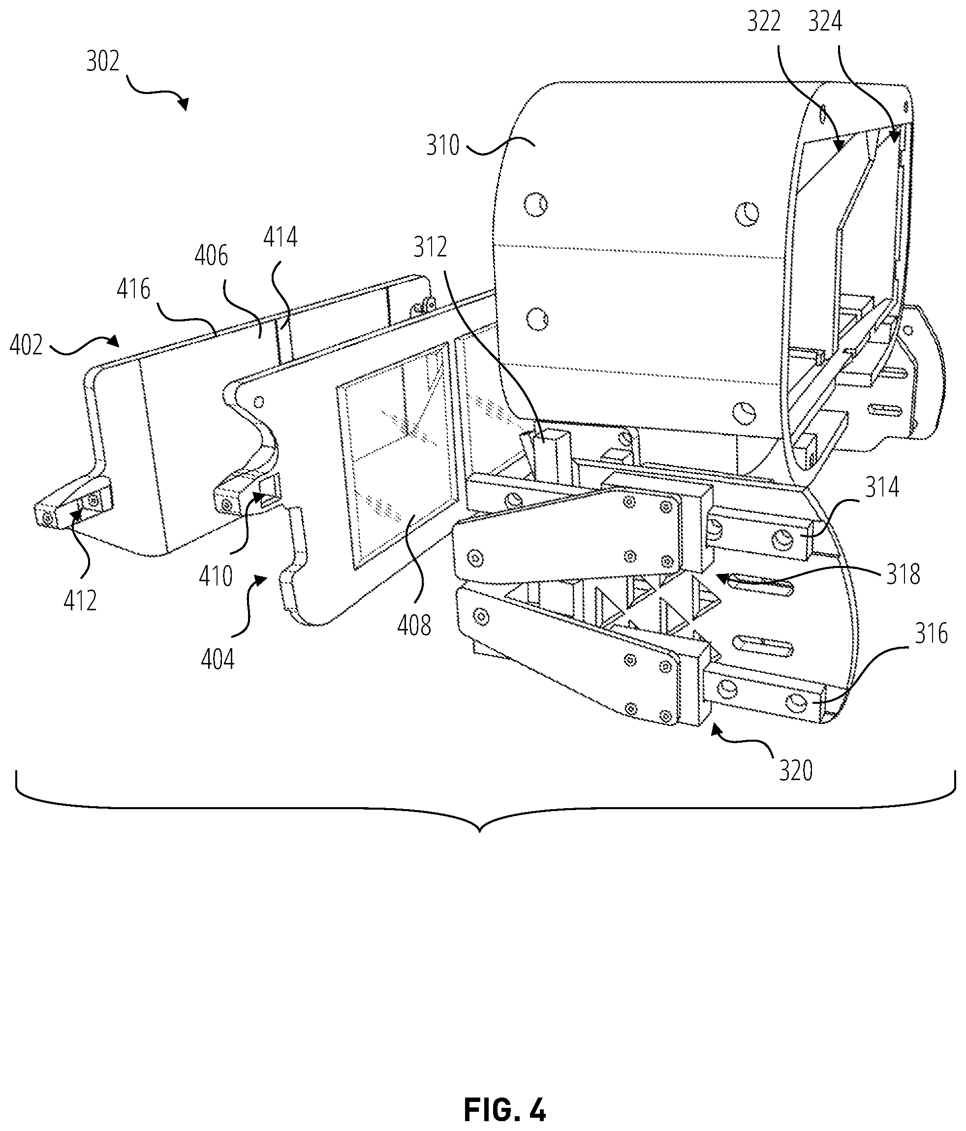 Patent US12106688 Figure 4 – Adjustable light field for extended reality