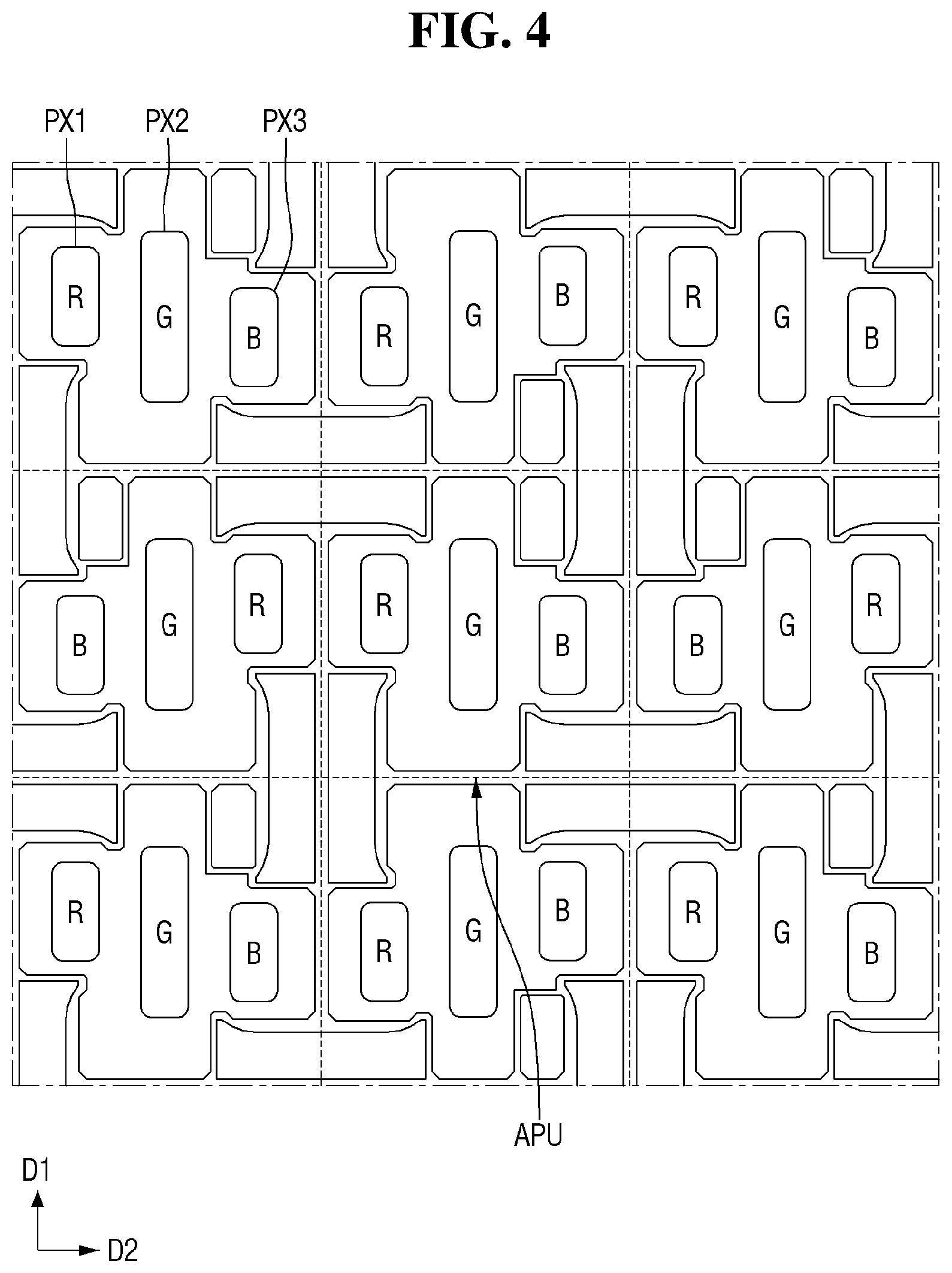 Patent US12106689 Figure 4 – Display device and test method thereof