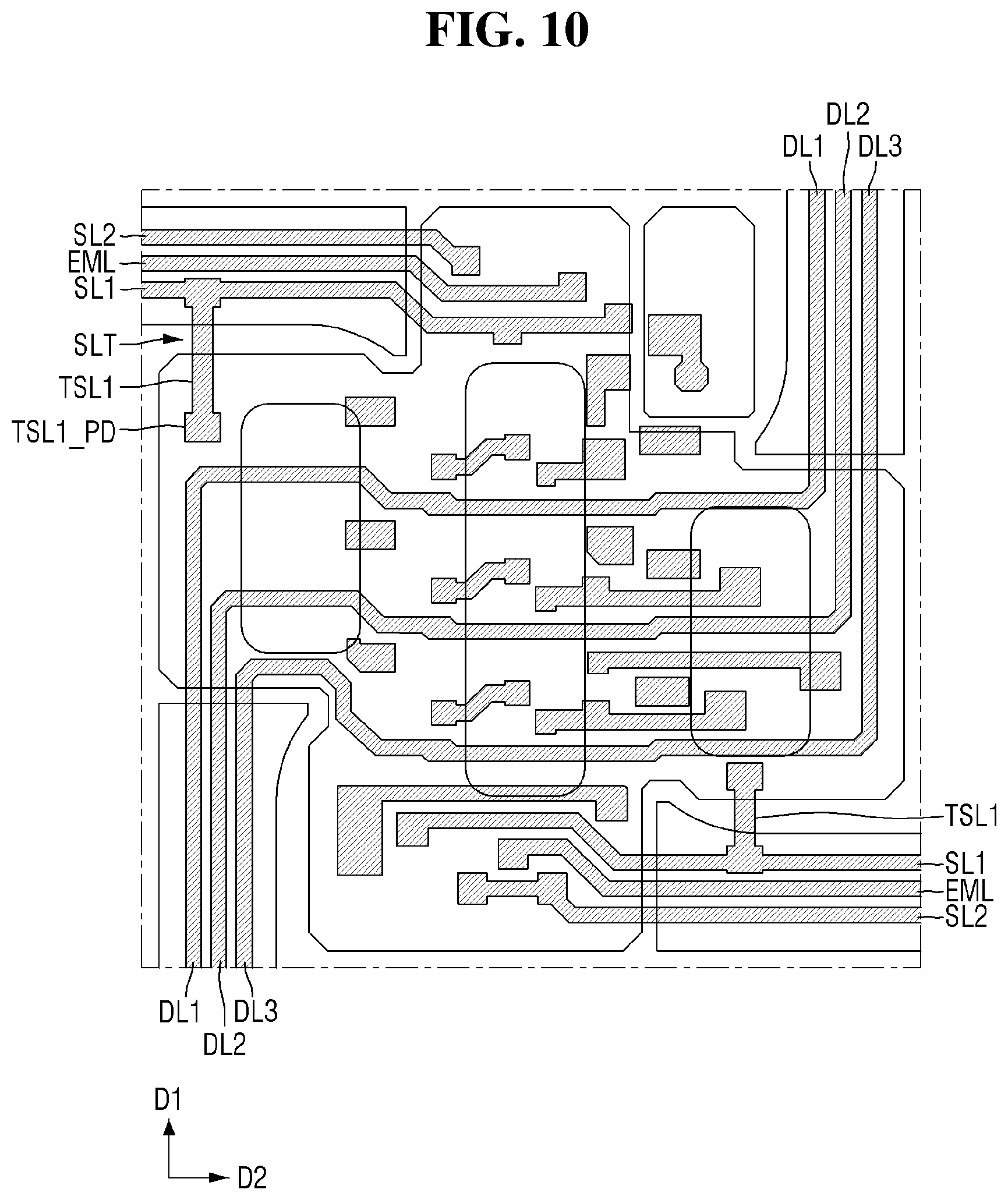 Patent US12106689 Figure 10 – Display device and test method thereof