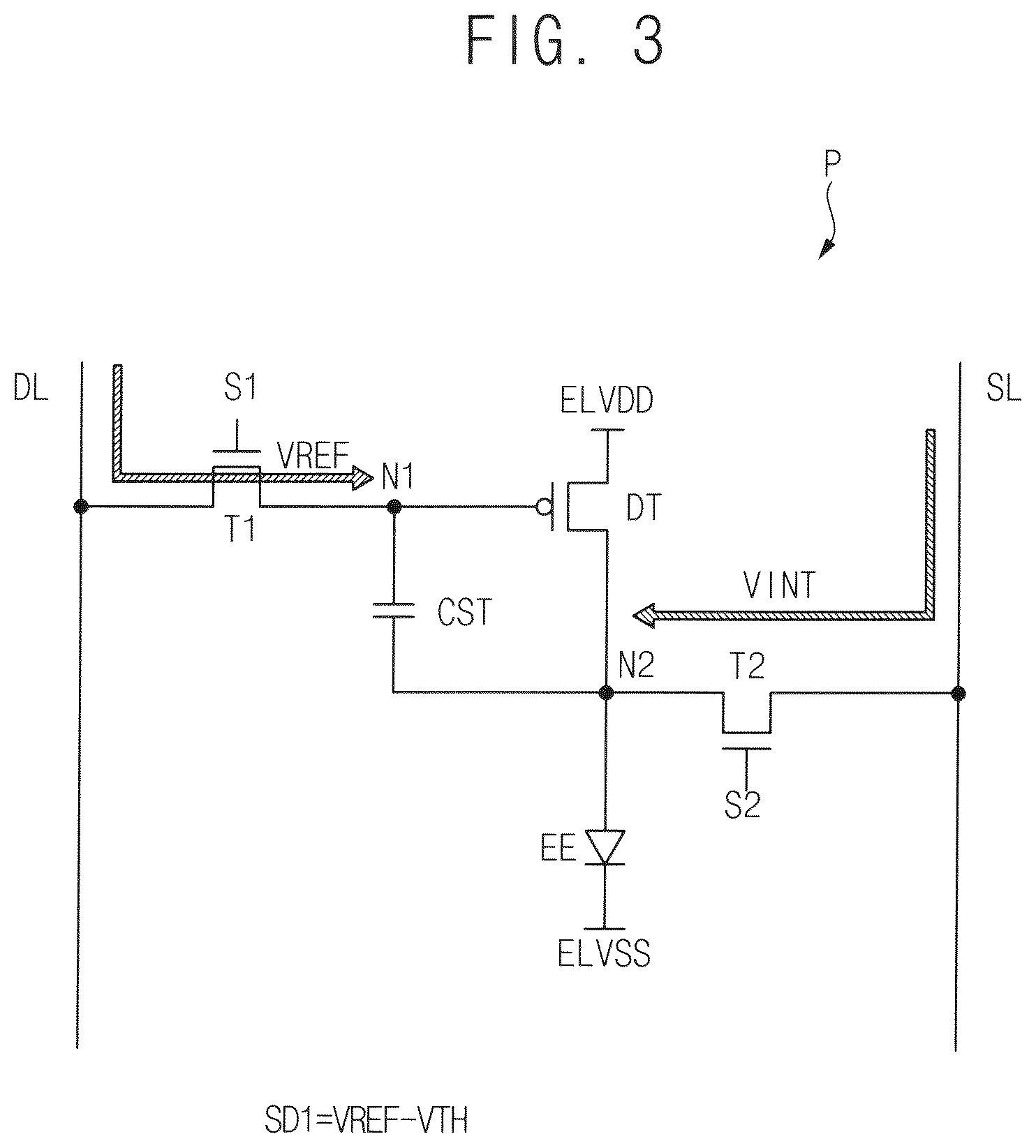 Patent US12106693 Figure 3 – Display device and method of driving the same