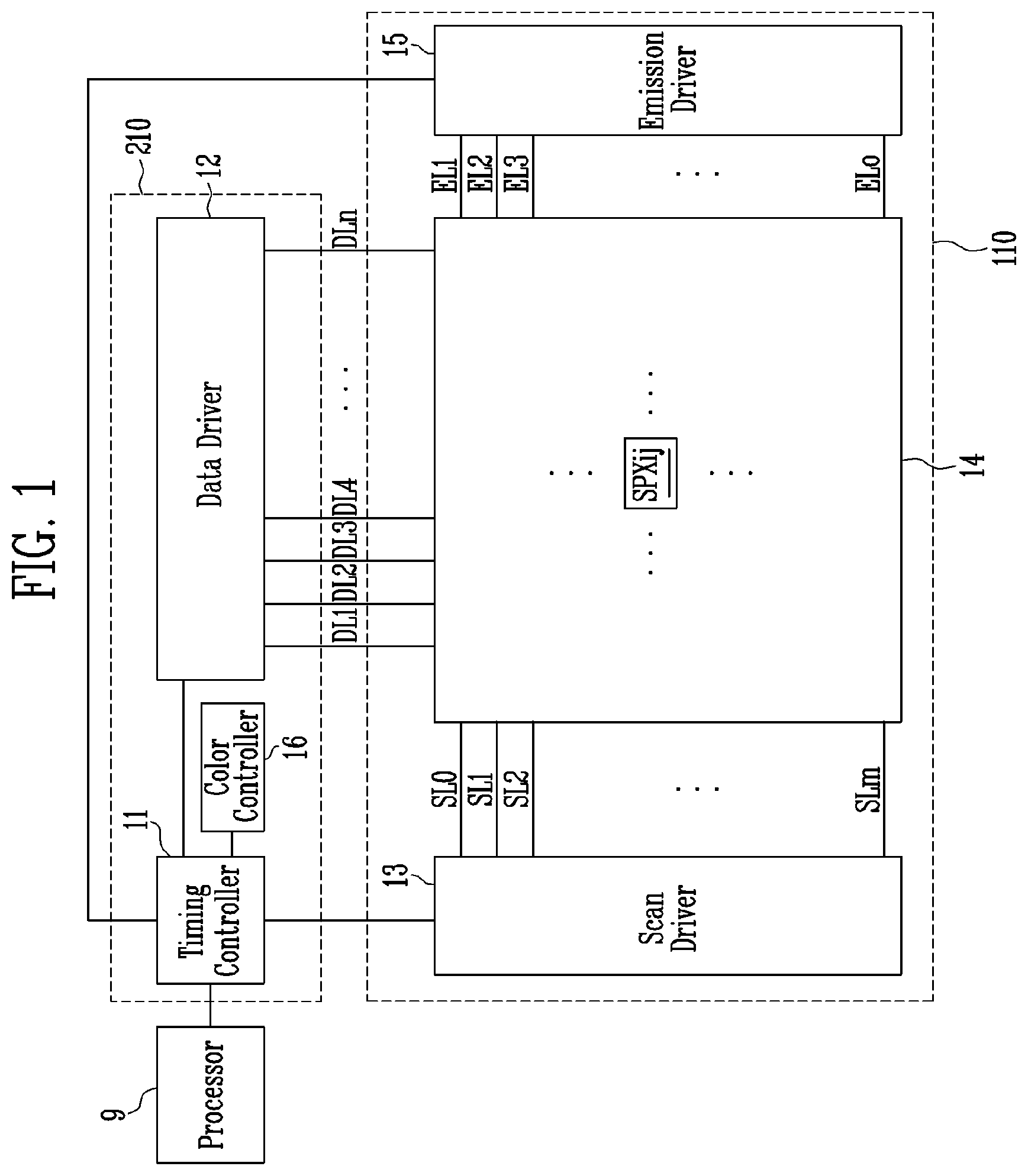 Patent US12106695 Figure 1 – Display device and driving method thereof