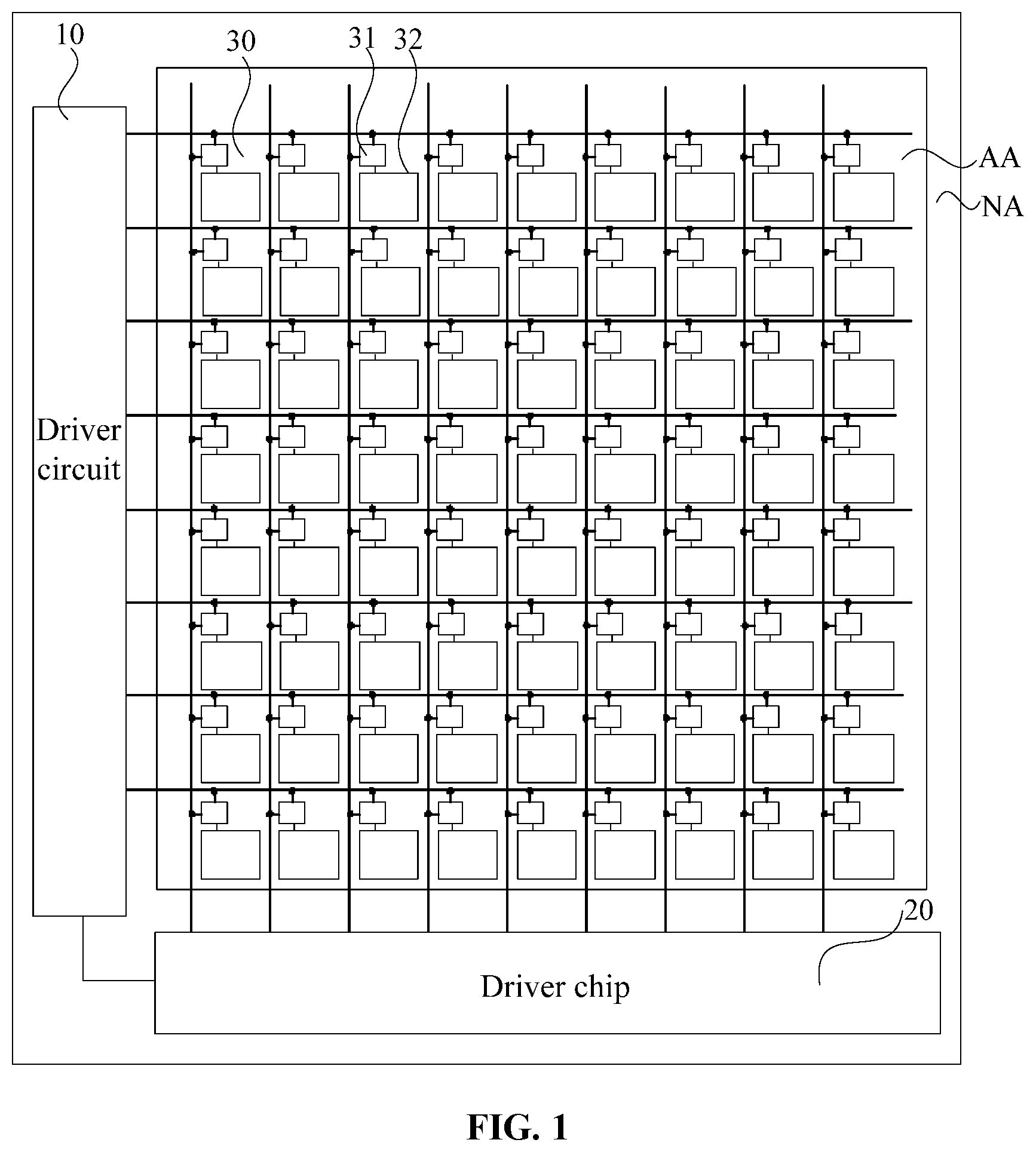 Patent US12106696 — Display panel and display device having cascaded shift registers — Figure 1