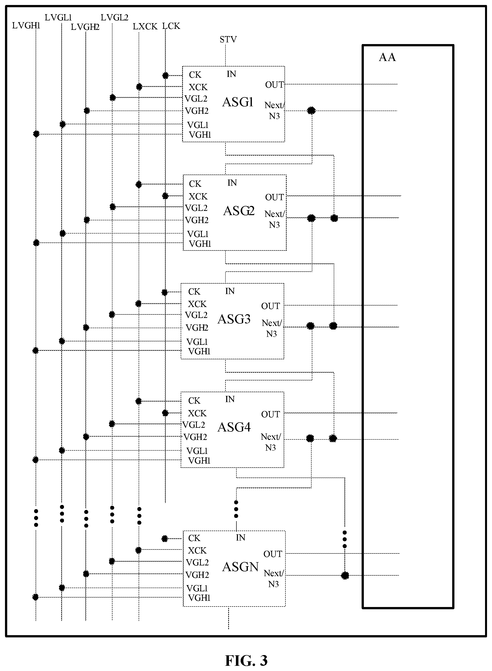 Patent US12106696 Figure 3 – Display panel and display device having cascaded shift registers