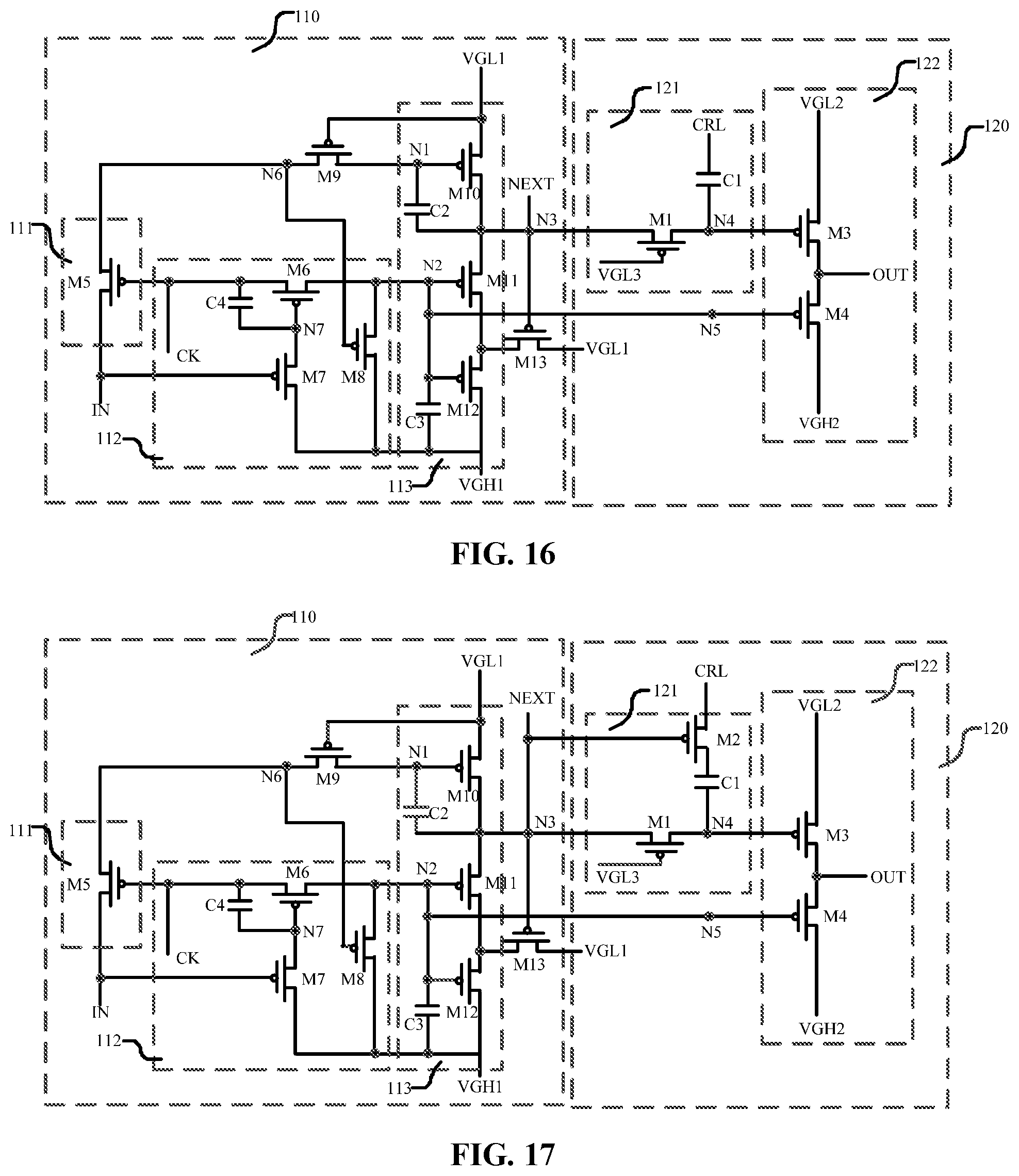 Patent US12106696 Figure 10 – Display panel and display device having cascaded shift registers