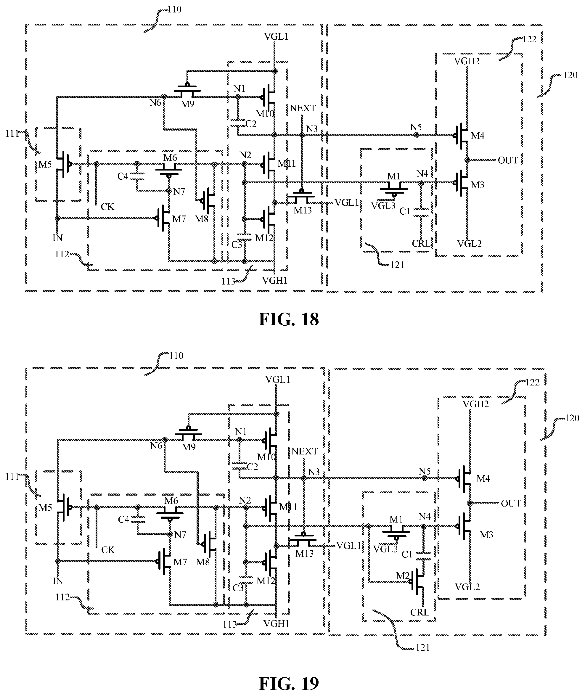 Patent US12106696 Figure 11 – Display panel and display device having cascaded shift registers