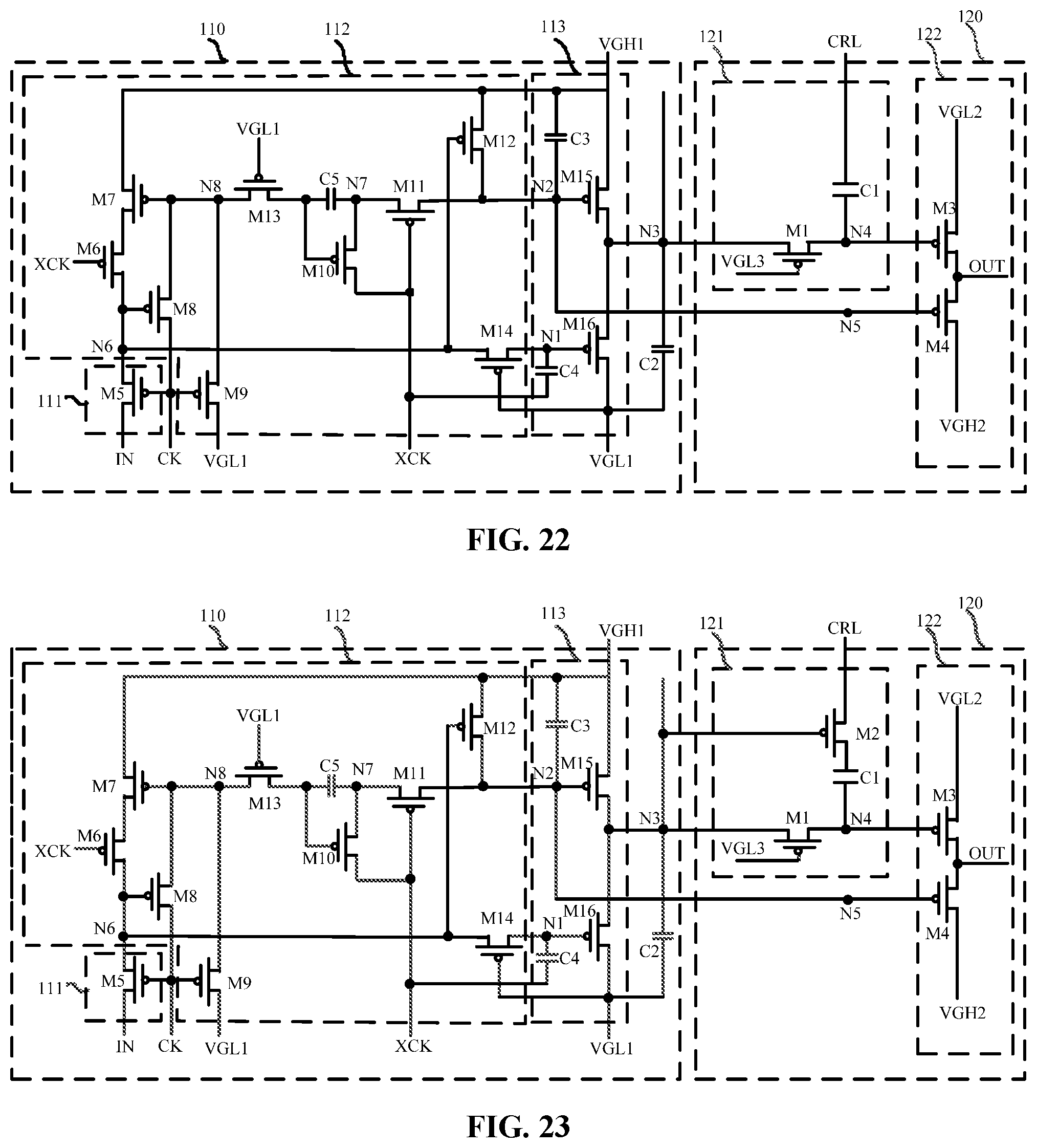 Patent US12106696 Figure 14 – Display panel and display device having cascaded shift registers