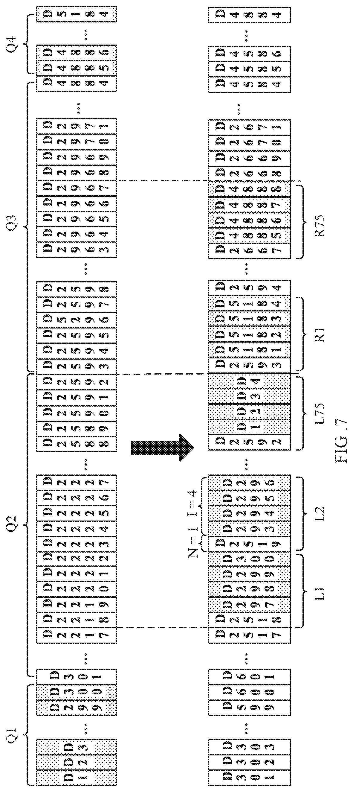 Patent US12106698 Figure 7 – Display panel and terminal device having drive chip for which sequence of input display data is changed