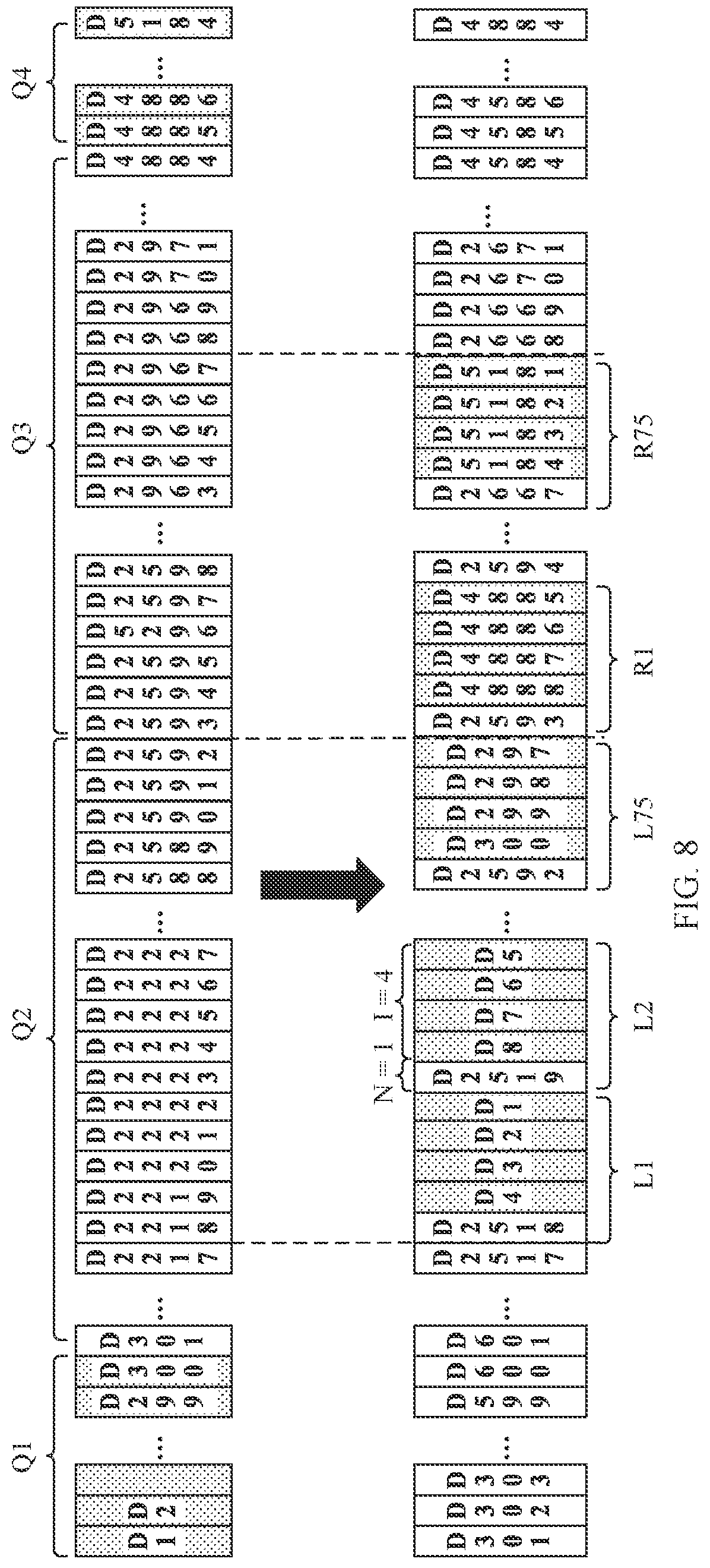 Patent US12106698 Figure 8 – Display panel and terminal device having drive chip for which sequence of input display data is changed