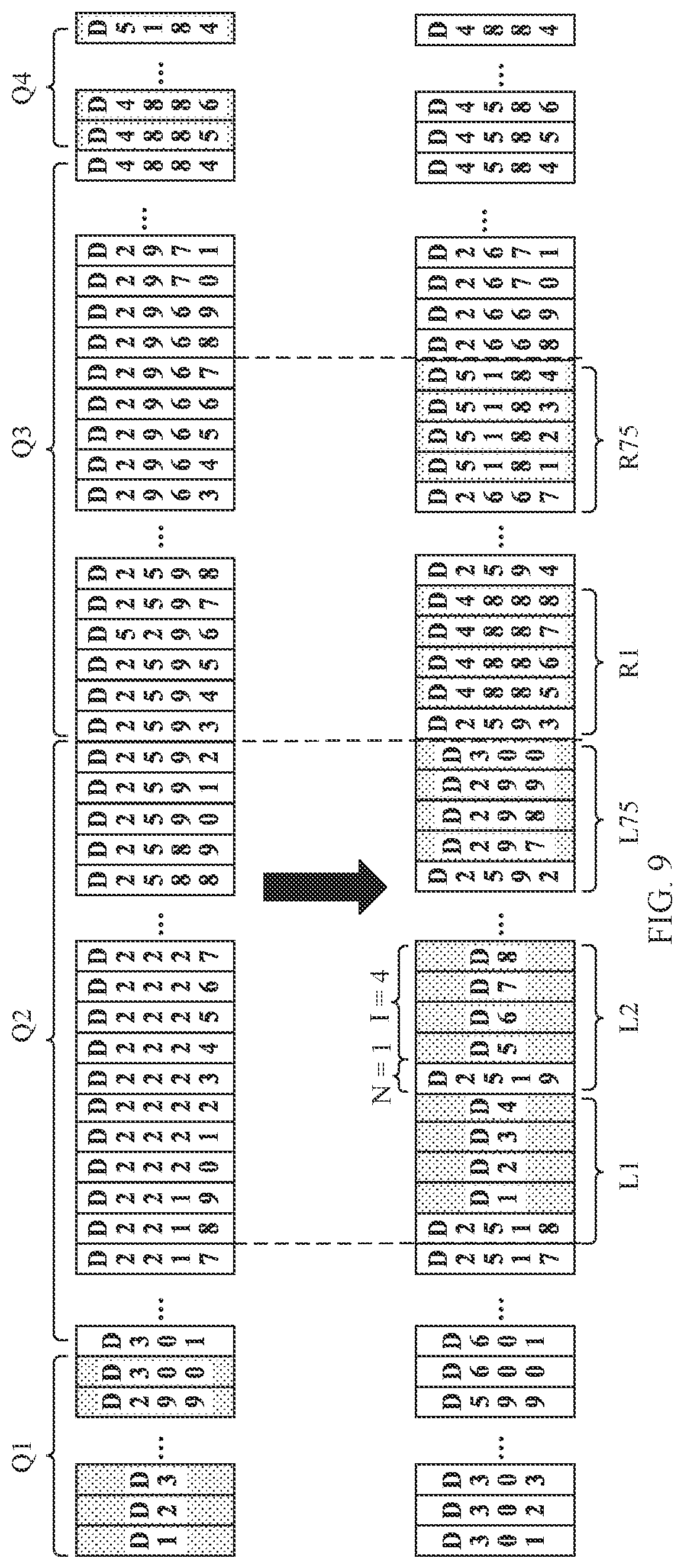 Patent US12106698 Figure 9 – Display panel and terminal device having drive chip for which sequence of input display data is changed