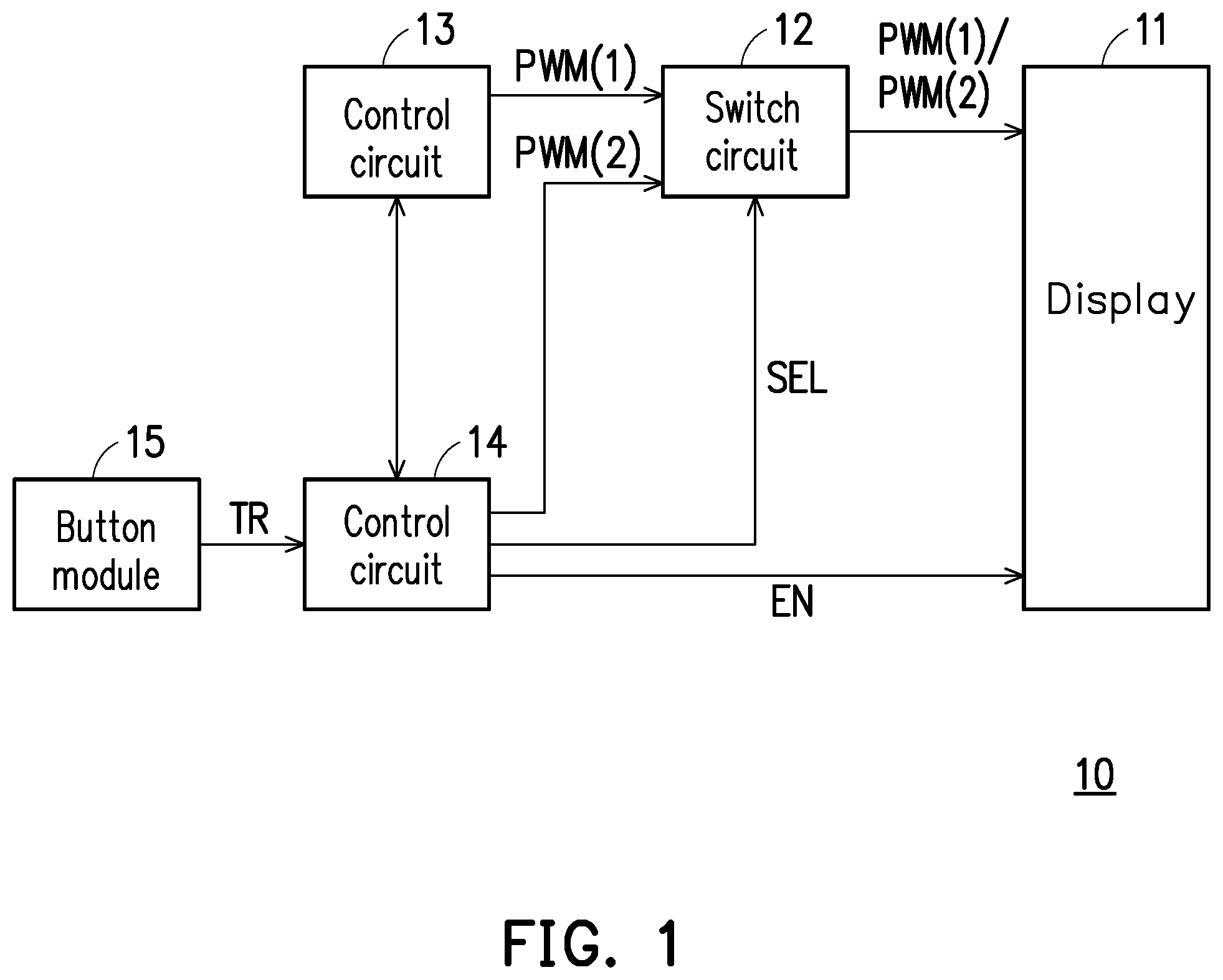 Patent US12106699 Figure 1 – Display system supporting privacy function and display control method