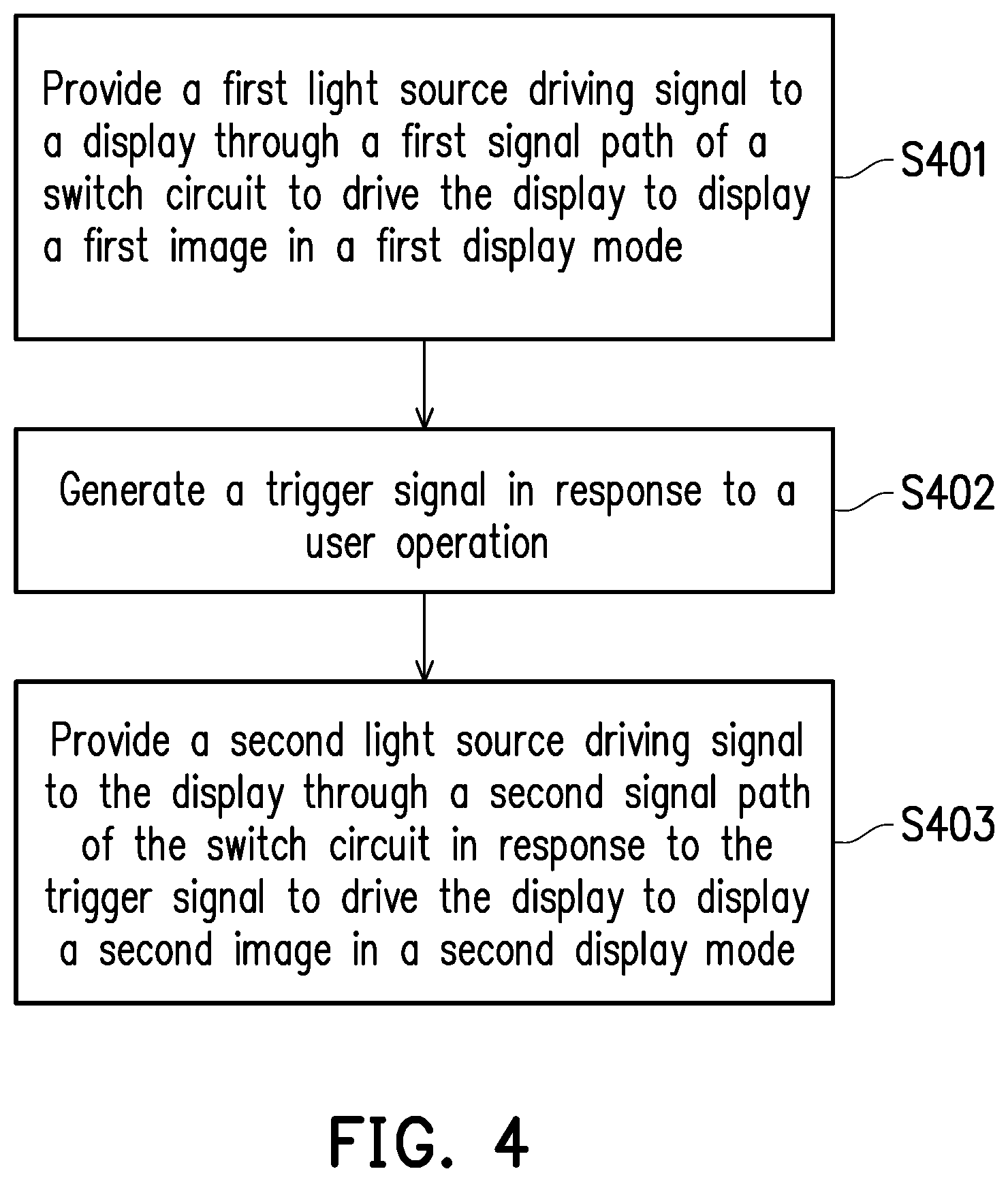 Patent US12106699 Figure 4 – Display system supporting privacy function and display control method