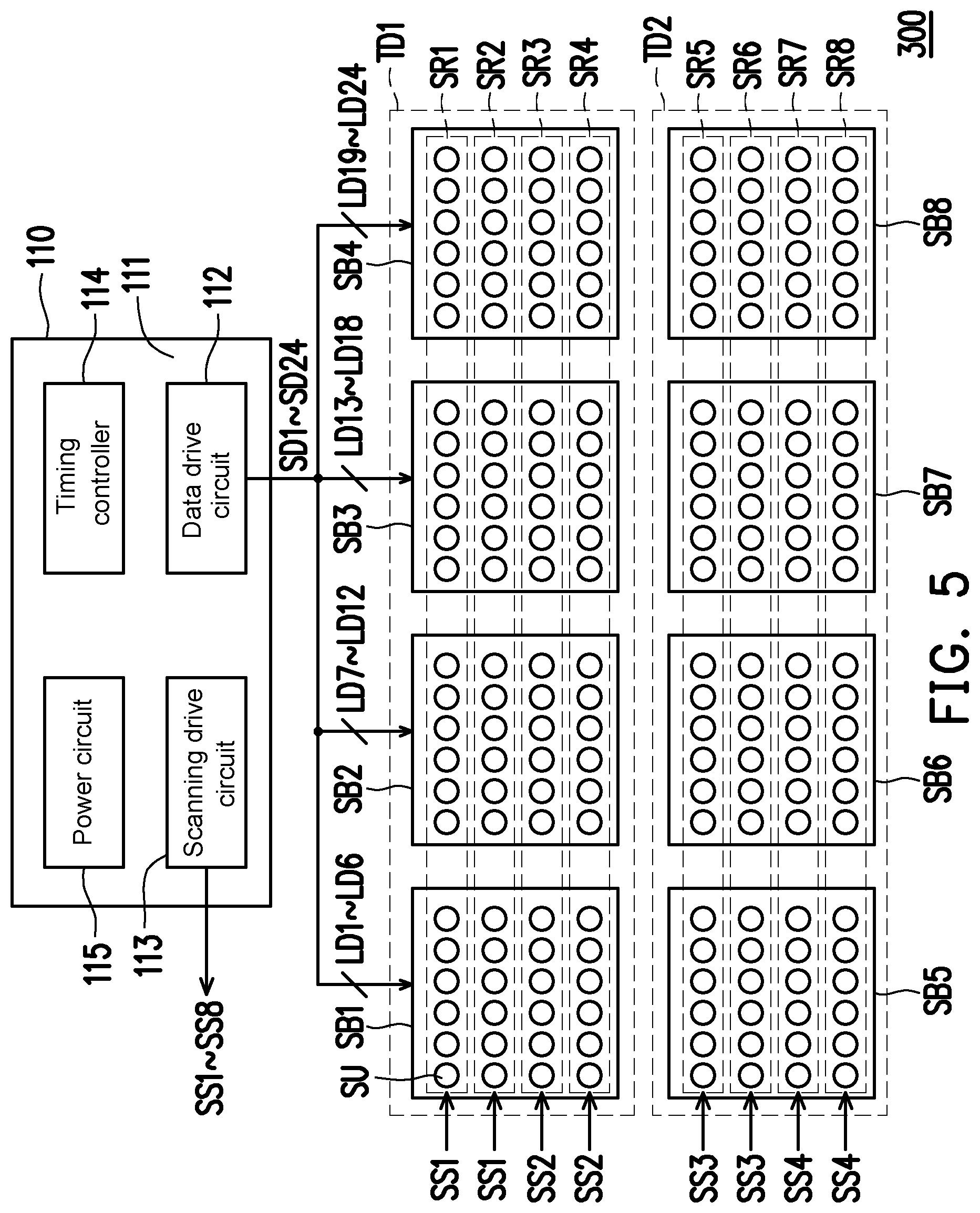 Patent US12106704 Figure 5 – Electronic device