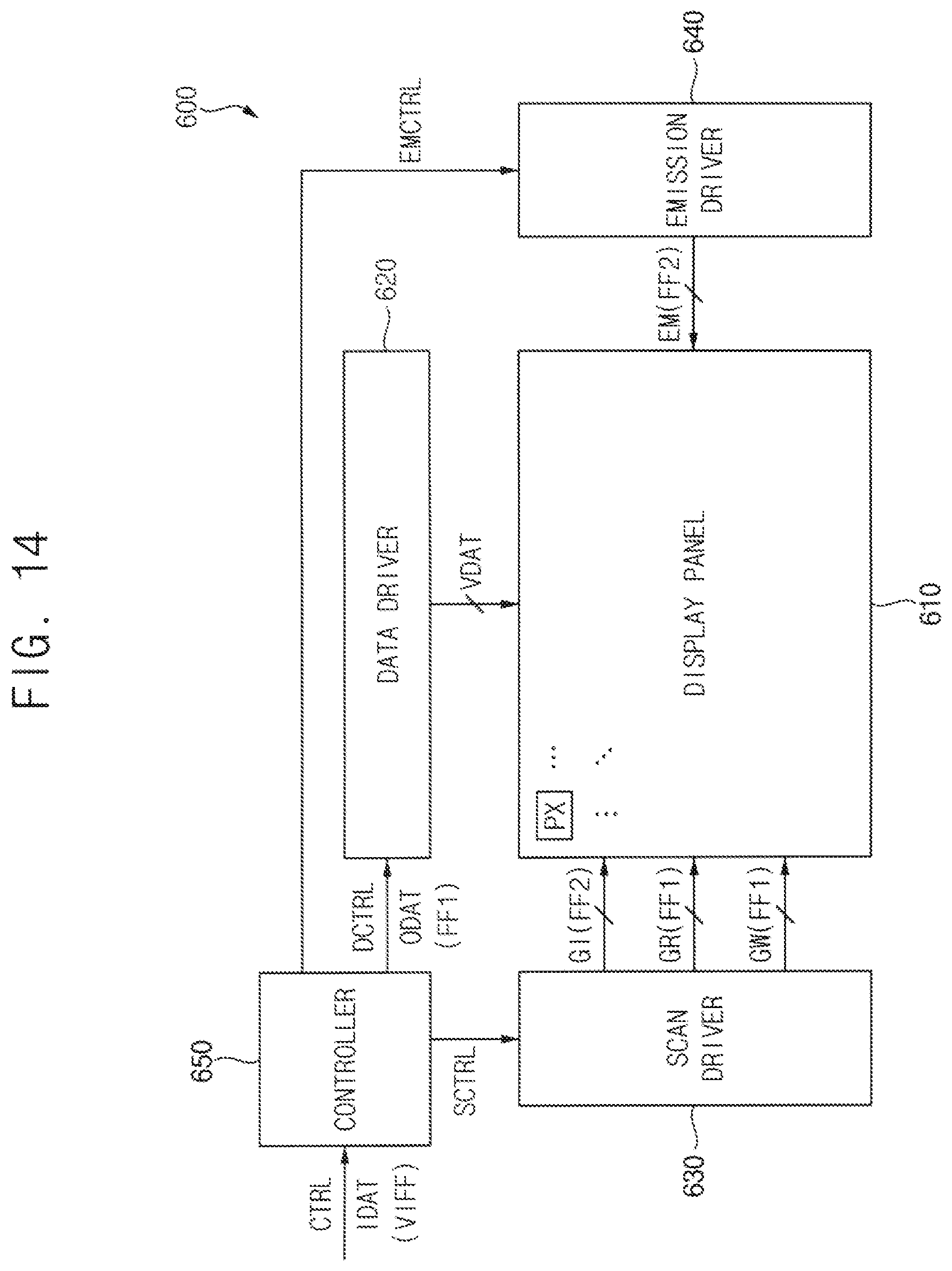Patent US12106706 Figure 14 – Pixel of a display device, and display device