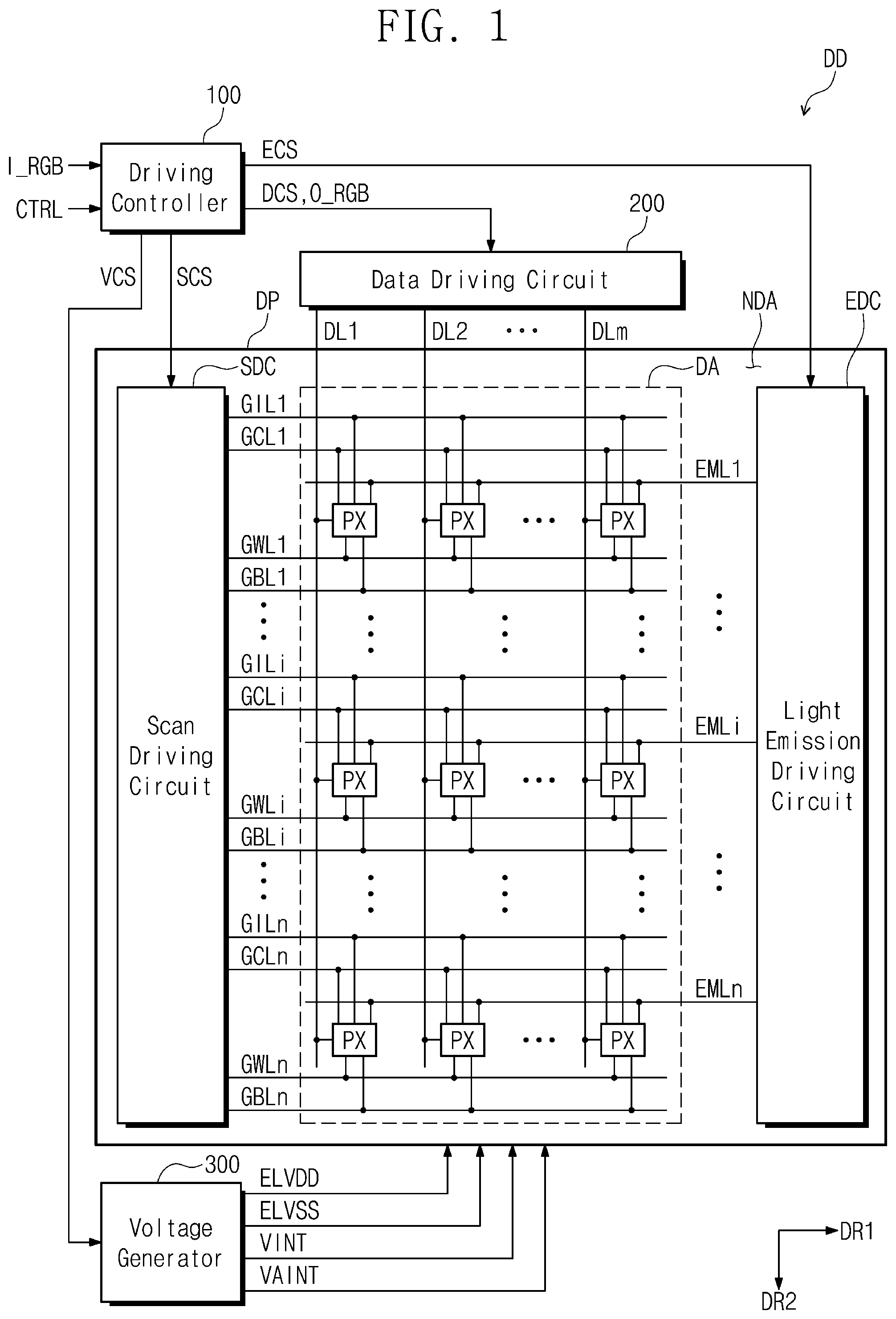 Patent US12106707 Figure 1 – Inverter circuit, scan driving circuit and display device