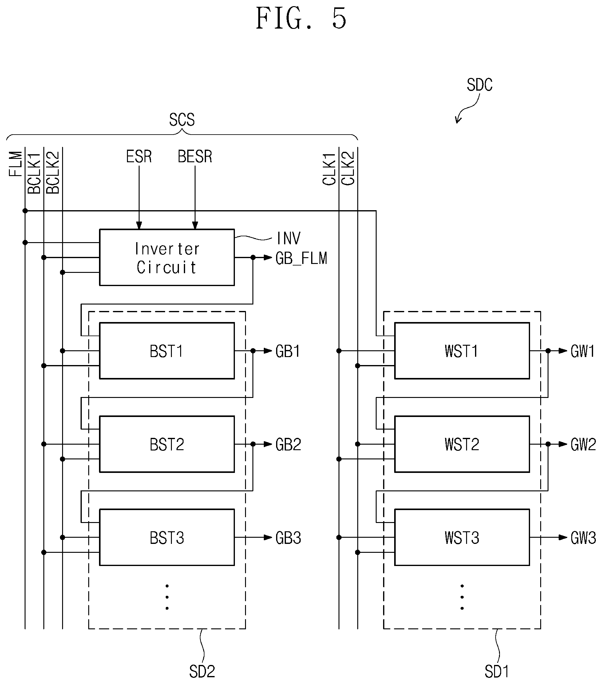 Patent US12106707 Figure 4 – Inverter circuit, scan driving circuit and display device