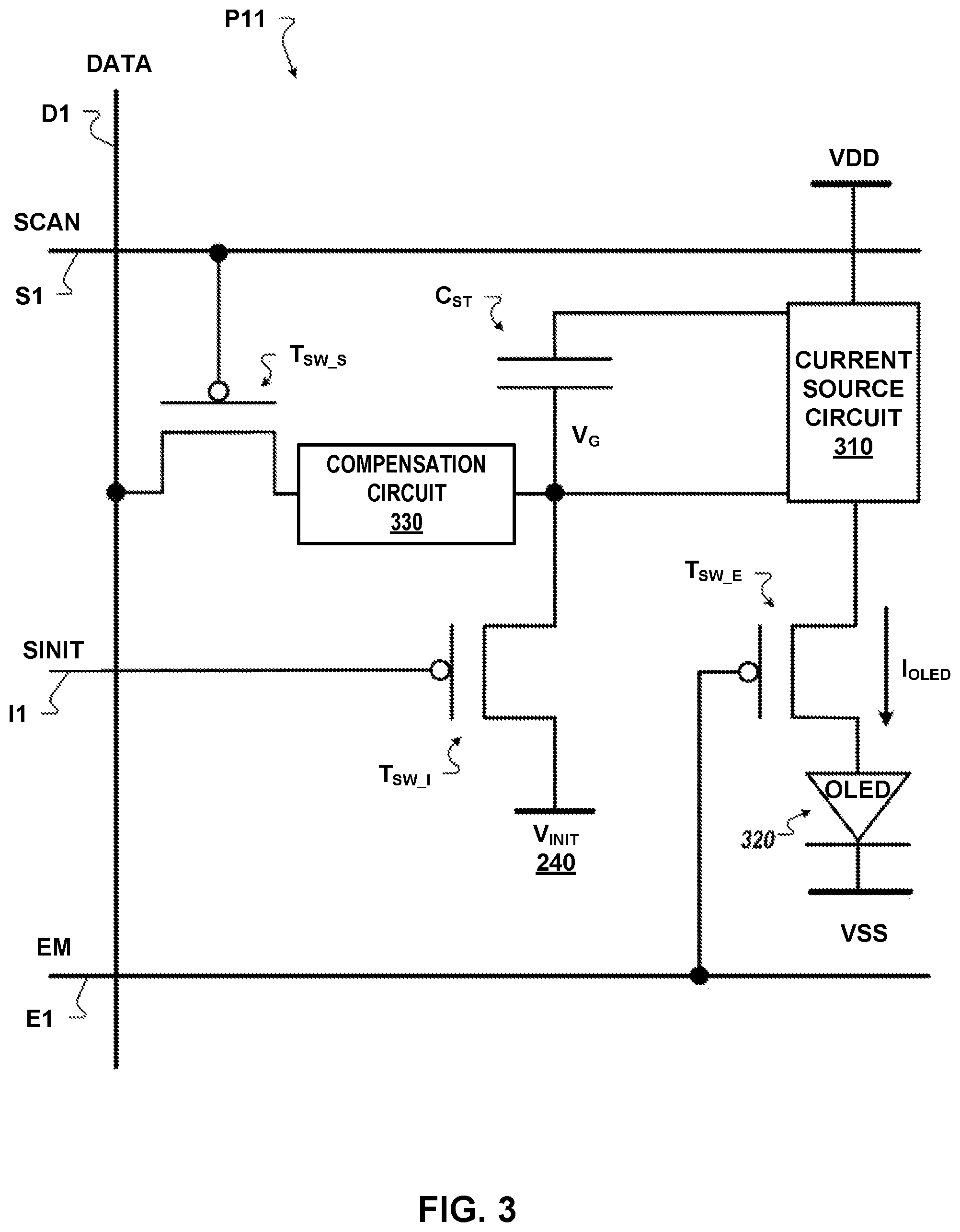 Patent US12106713 Figure 5 – Display device with reduced rounded corner bezel size