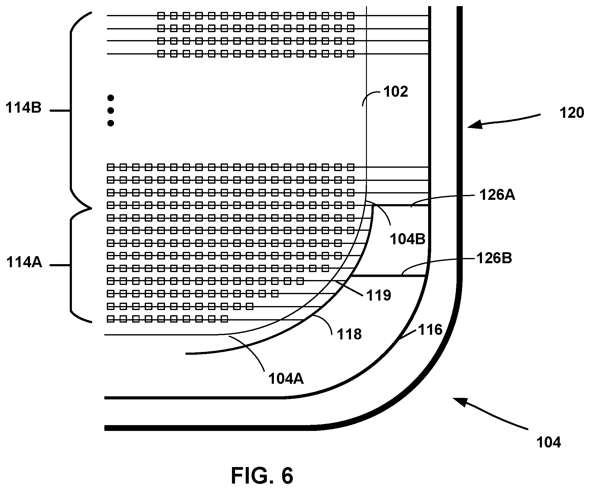 Patent US12106713 Figure 8 – Display device with reduced rounded corner bezel size