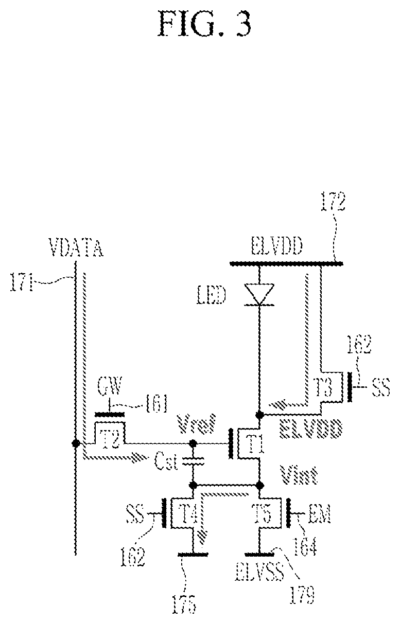 Patent US12106715 Figure 3 – Light emitting display device