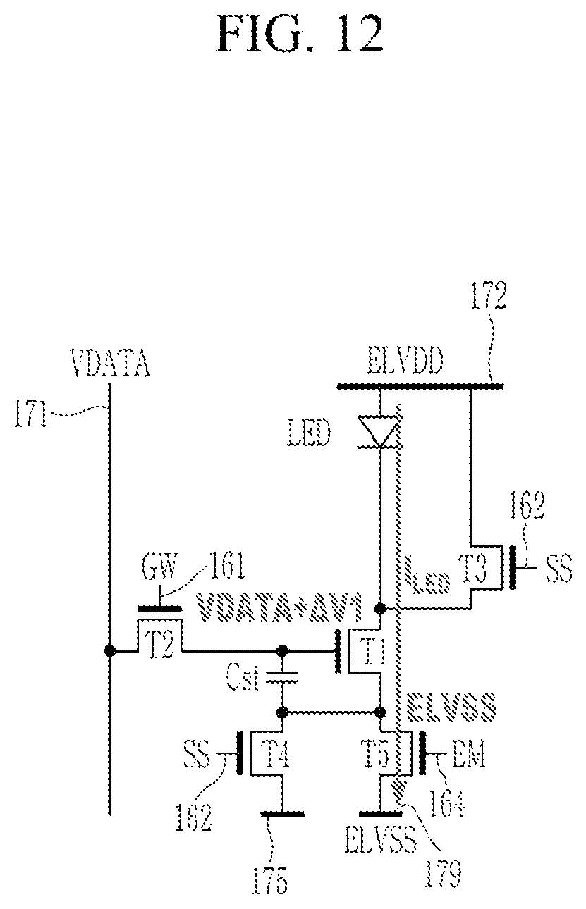 Patent US12106715 Figure 12 – Light emitting display device