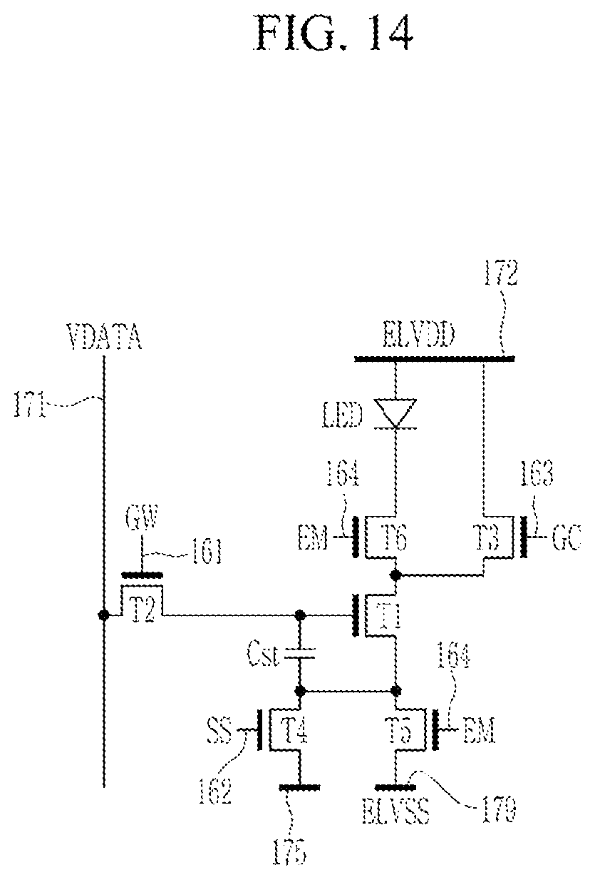 Patent US12106715 Figure 14 – Light emitting display device