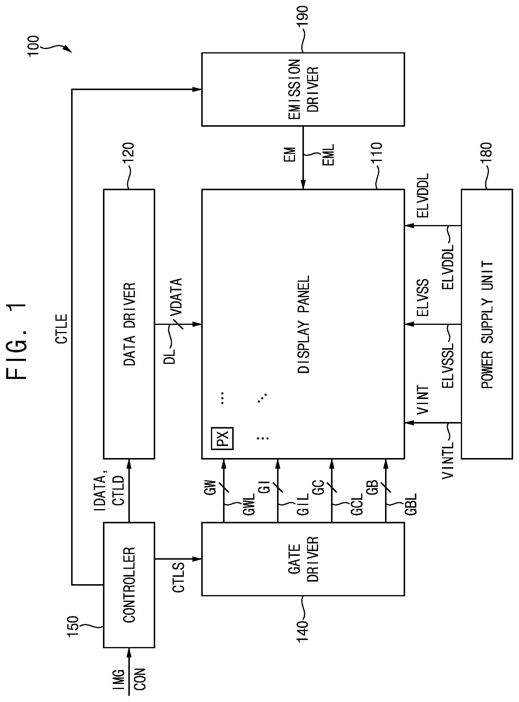 Patent US12106717 Figure 1 – Pixel and display device including pixel