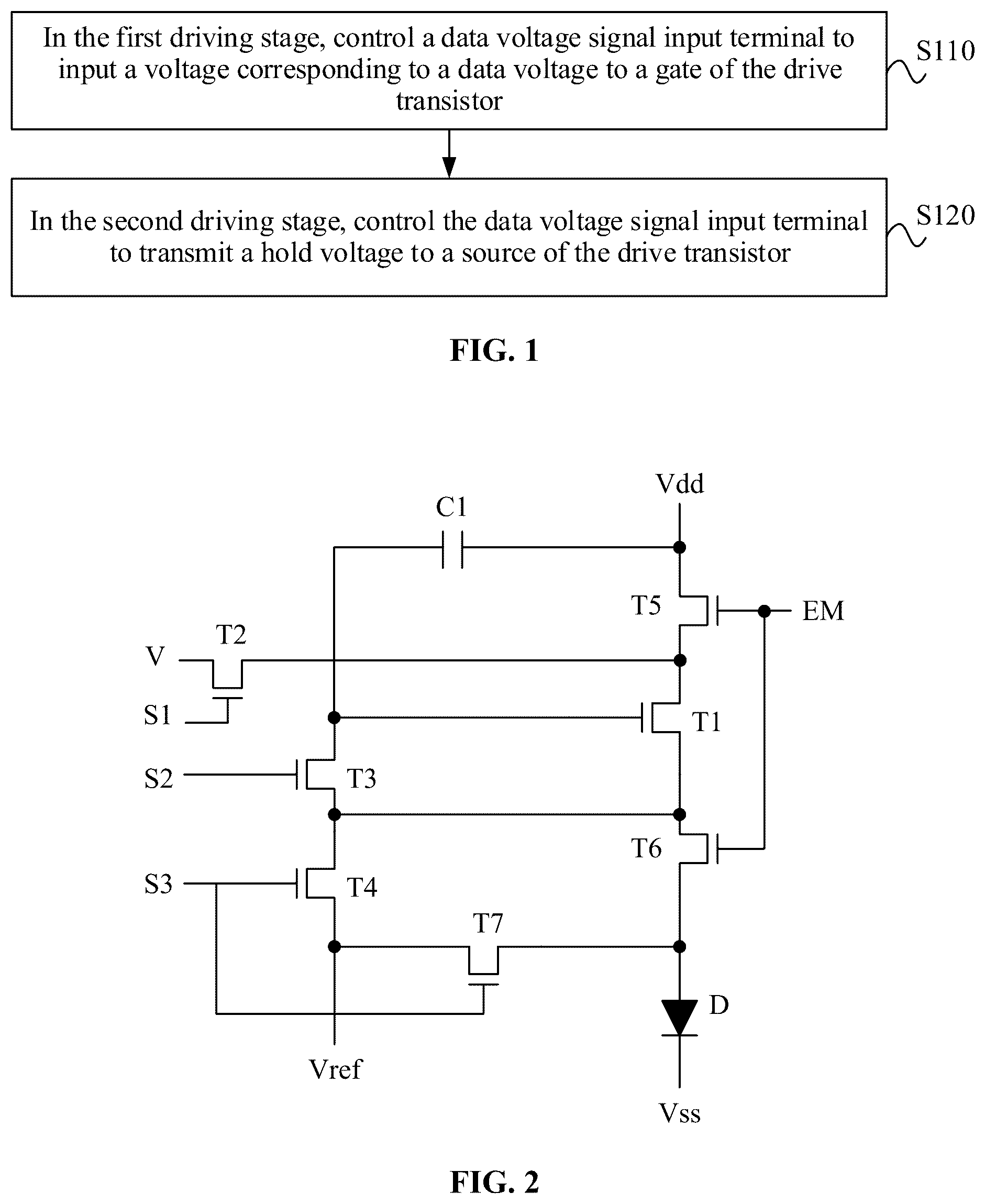 Patent US12106718 Figure 1 – Driving method and driving device for a display panel, and display device