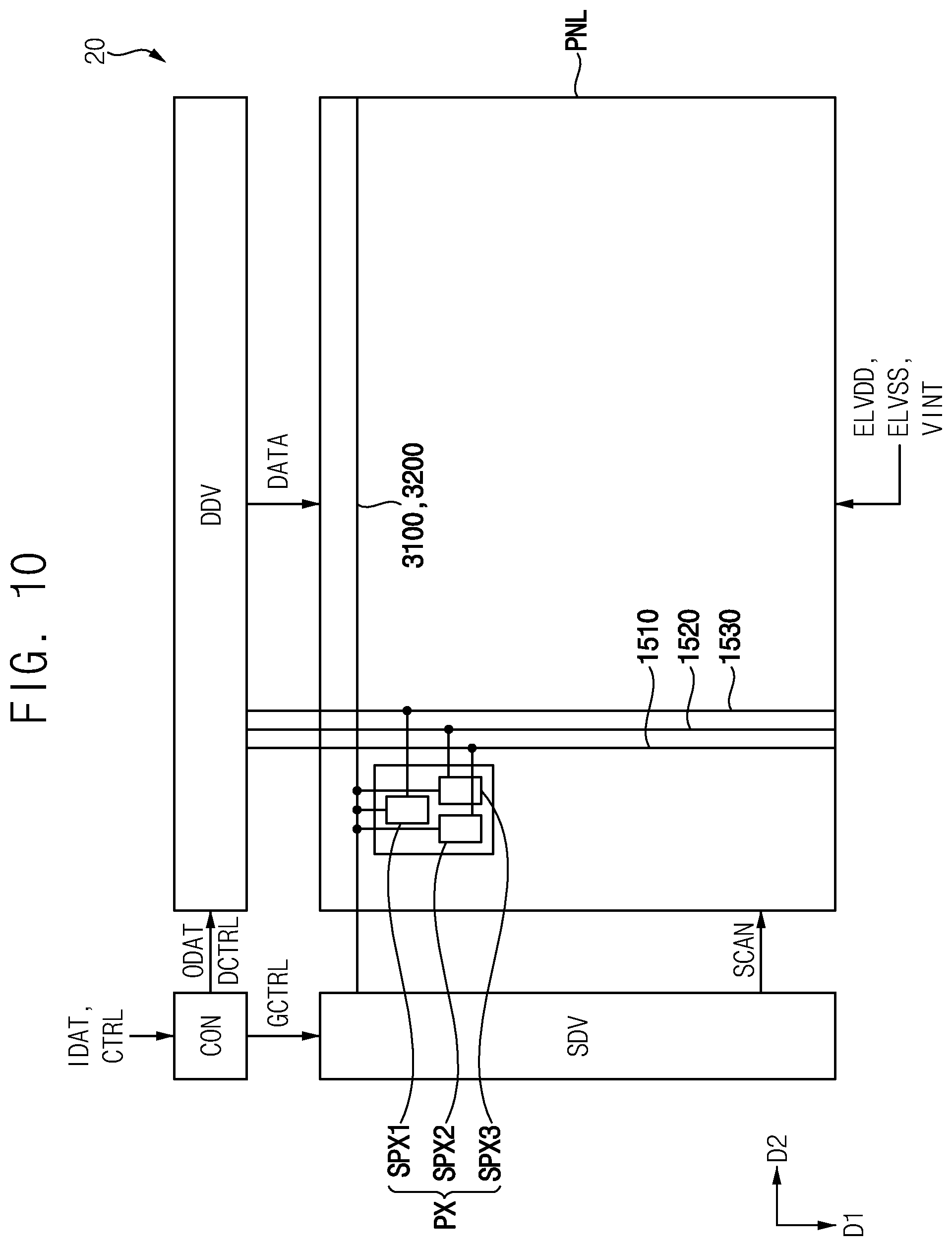 Patent US12106719 Figure 10 – Display device