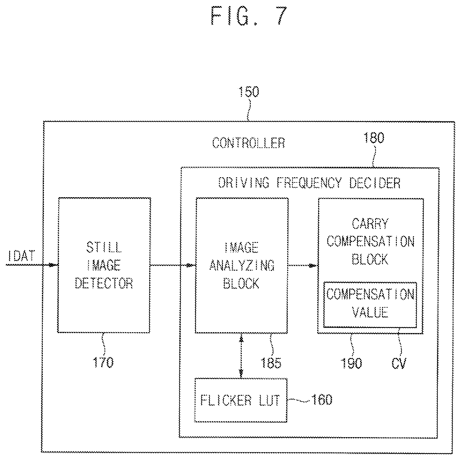 Patent US12106720 Figure 8 – Display device and method of operating the display device