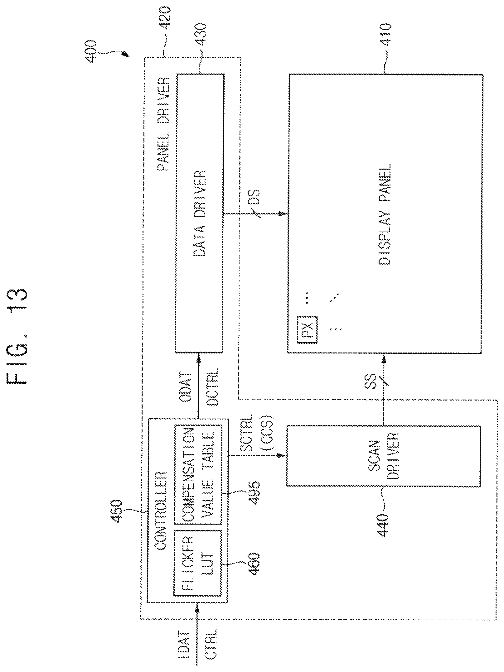 Patent US12106720 Figure 13 – Display device and method of operating the display device