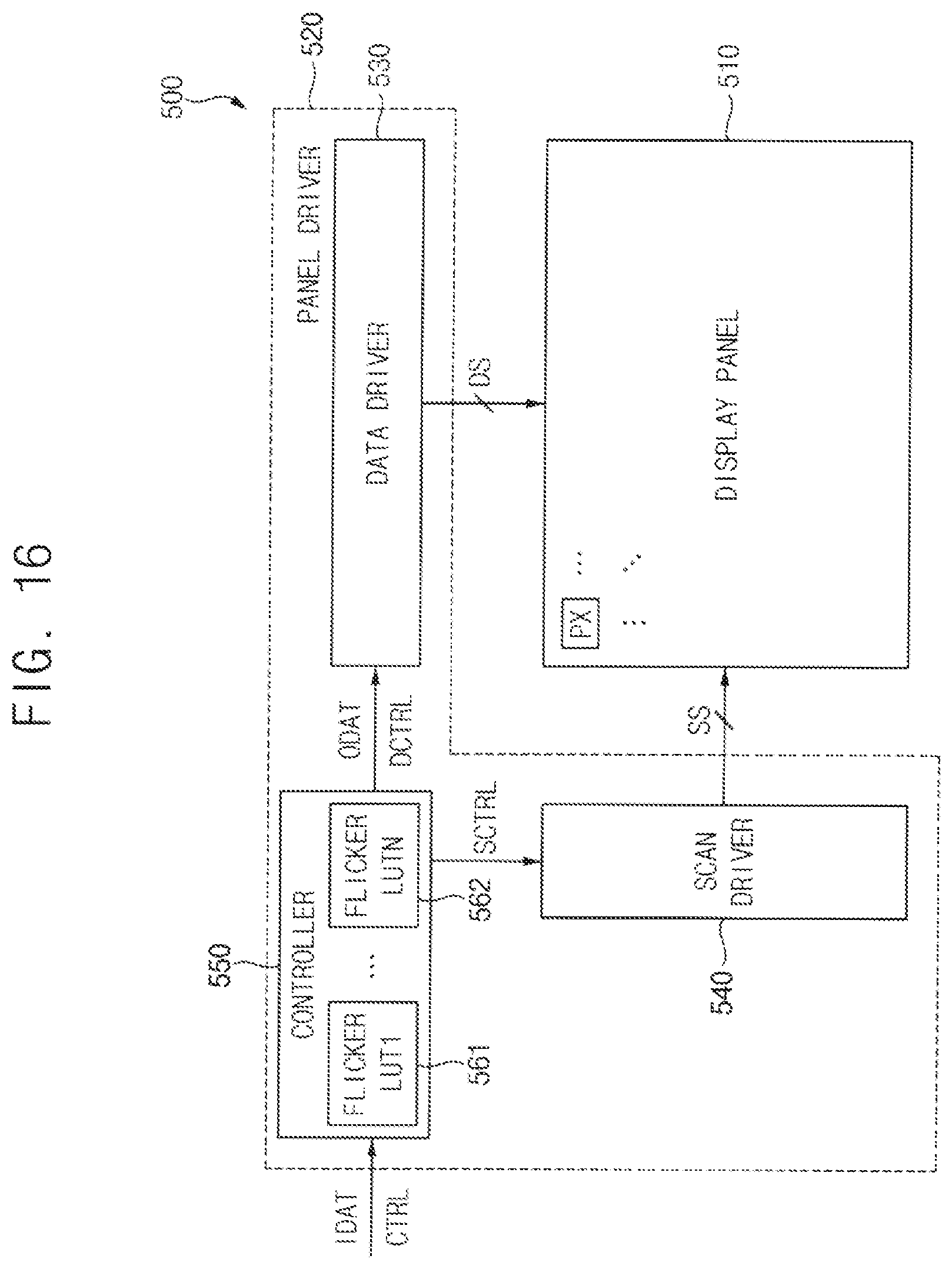 Patent US12106720 Figure 16 – Display device and method of operating the display device