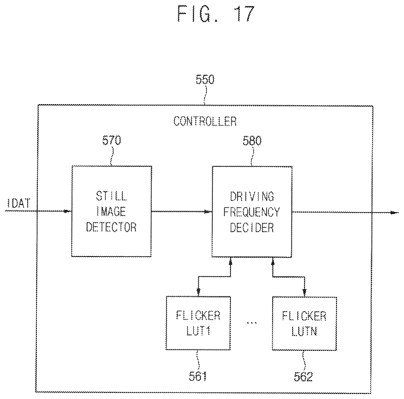 Patent US12106720 Figure 17 – Display device and method of operating the display device