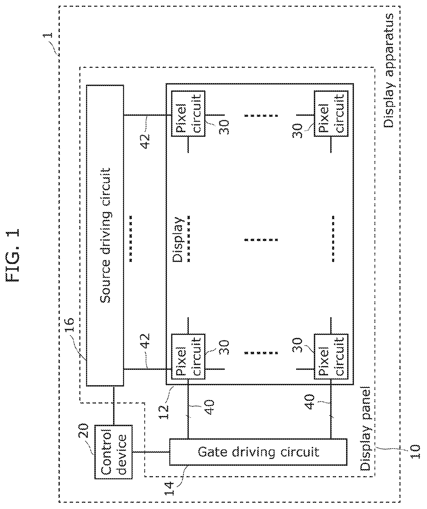 Patent US12106725 Figure 1 – Control device, display apparatus, and control method