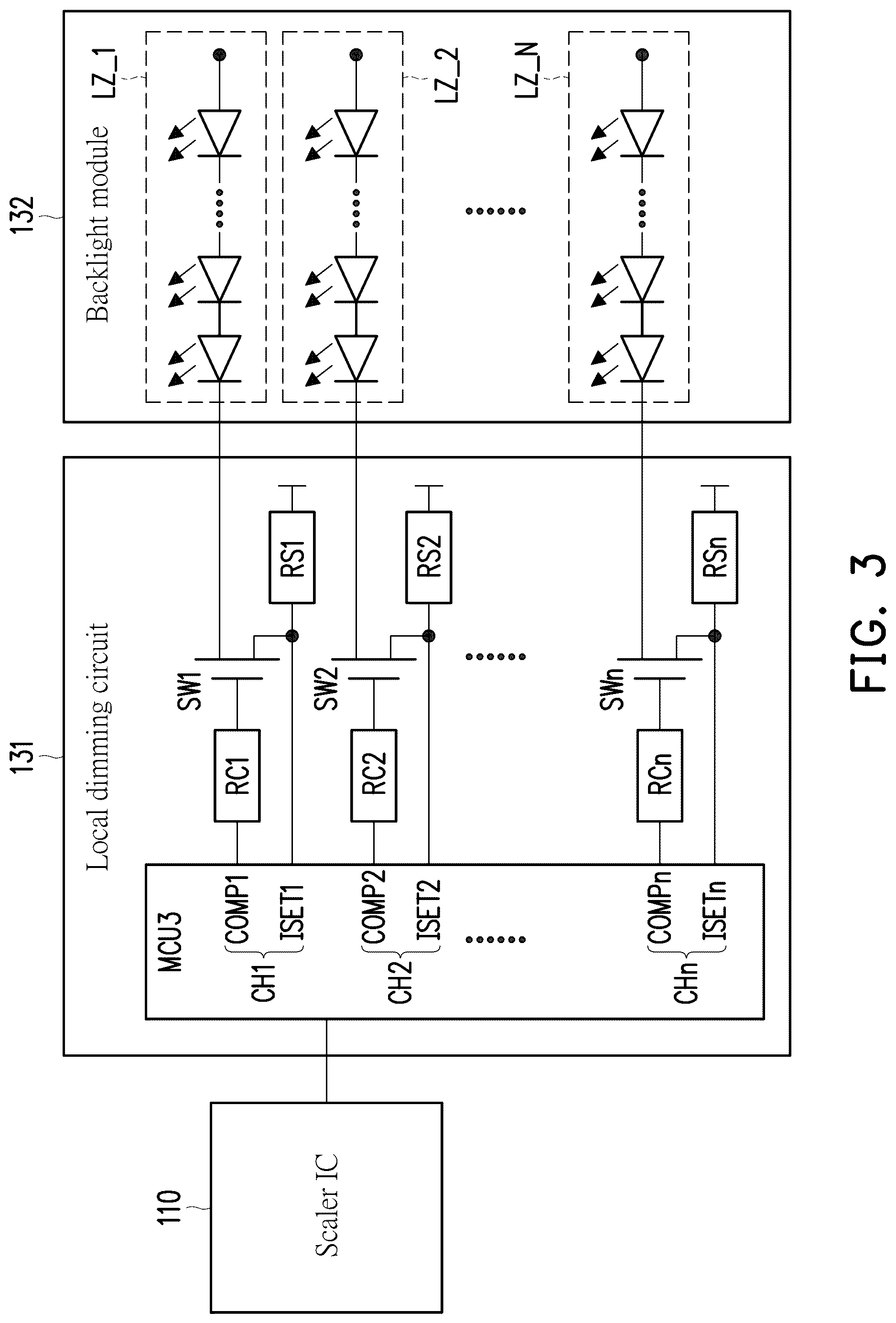 Patent US12106726 Figure 3 – Backlight device, operation method and display device for reducing motion blur