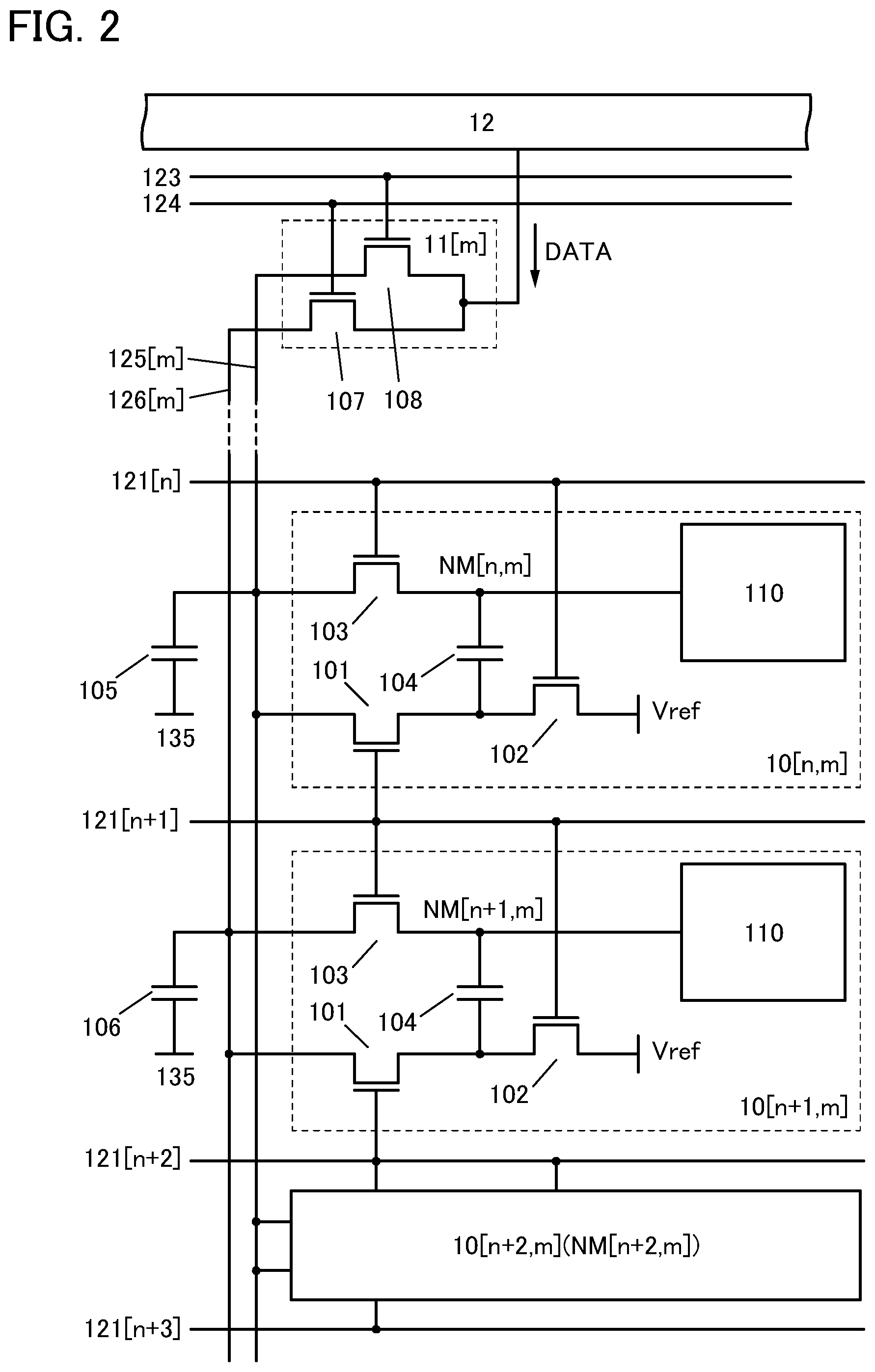 Patent US12106729 Figure 2 – Display device and electronic device