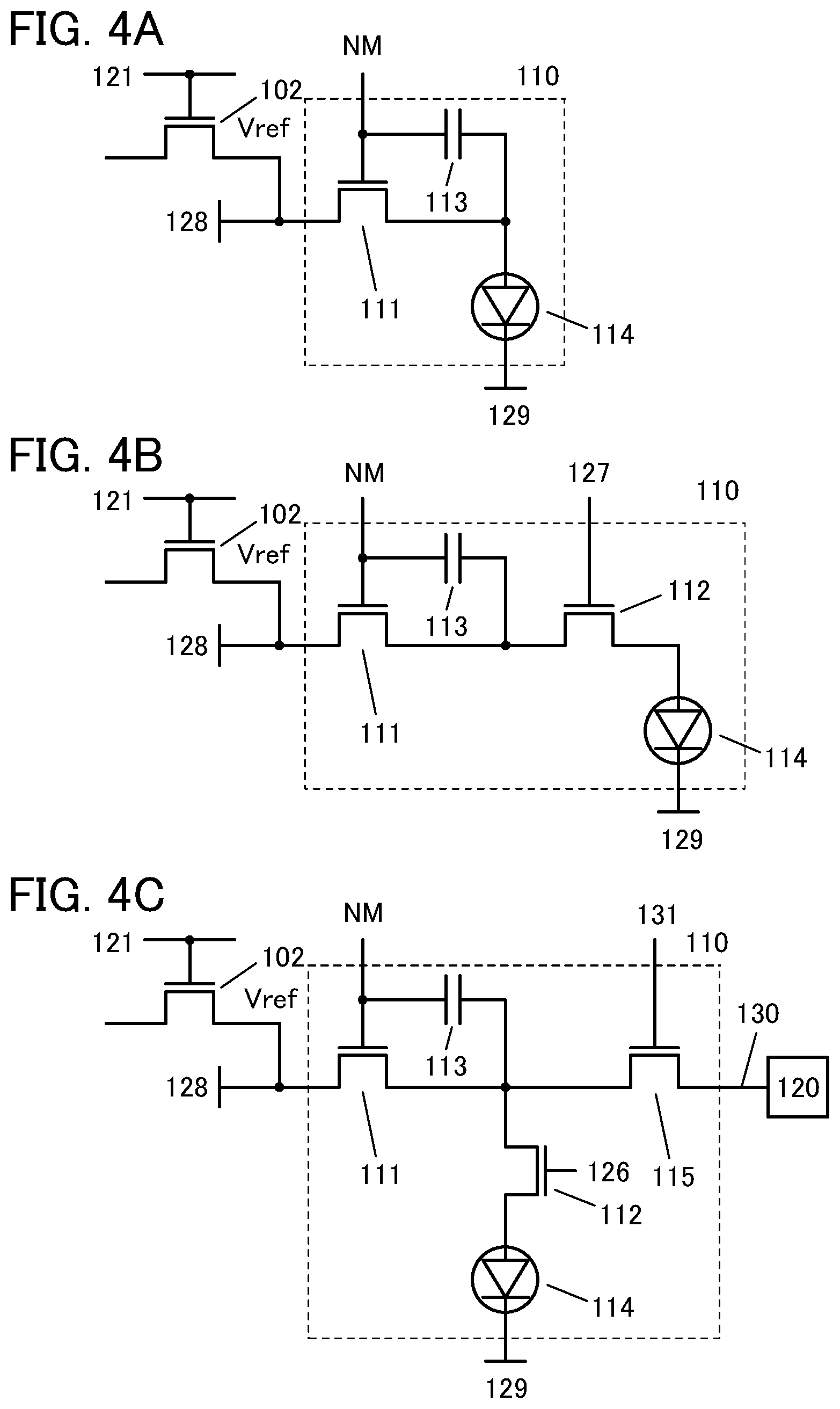 Patent US12106729 Figure 4 – Display device and electronic device