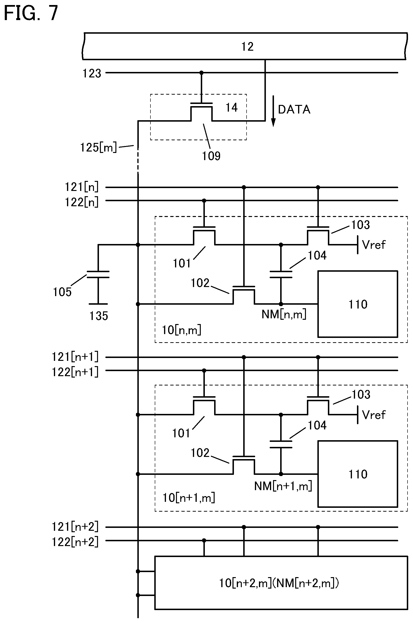 Patent US12106729 Figure 7 – Display device and electronic device