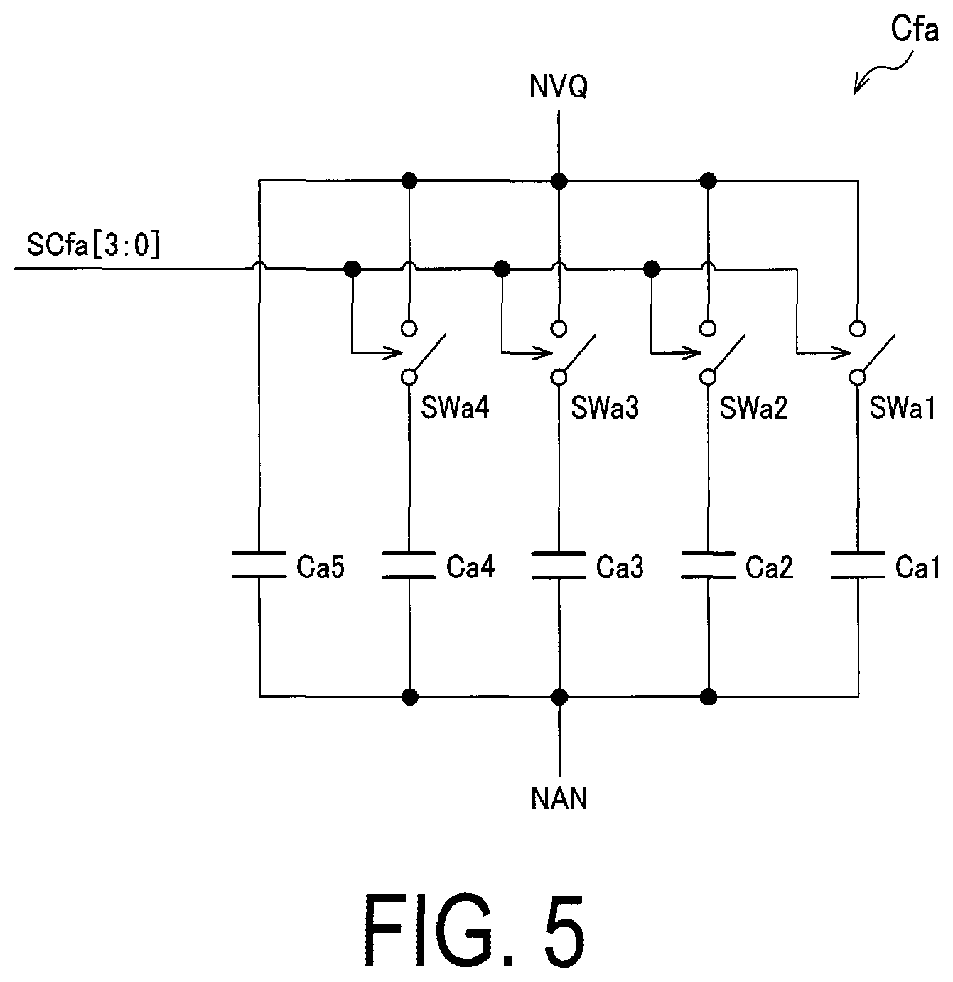Patent US12106731 Figure 5 – Driver having variable capacitance capacitor, electro-optical device and electronic apparatus
