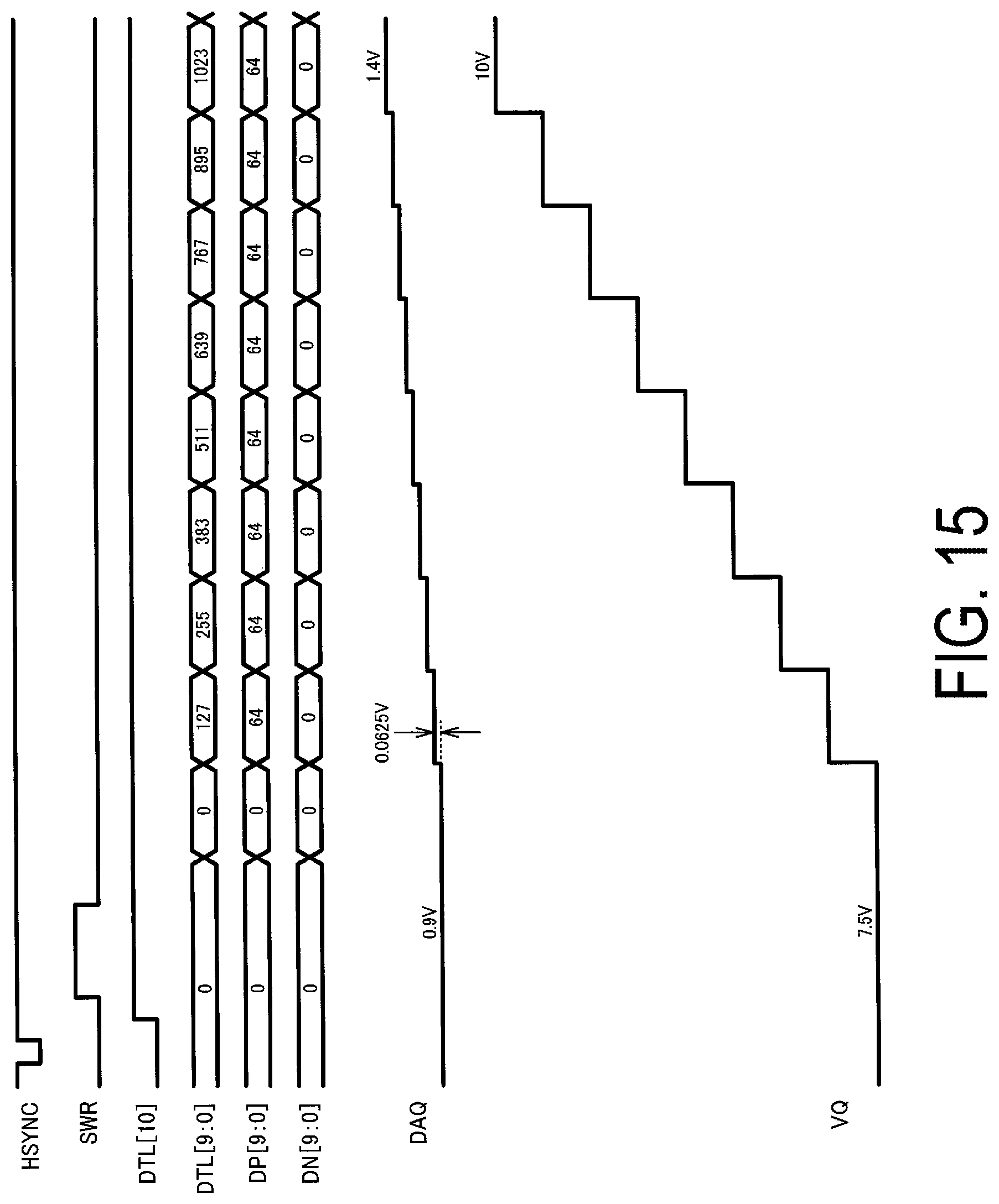 Patent US12106731 Figure 15 – Driver having variable capacitance capacitor, electro-optical device and electronic apparatus