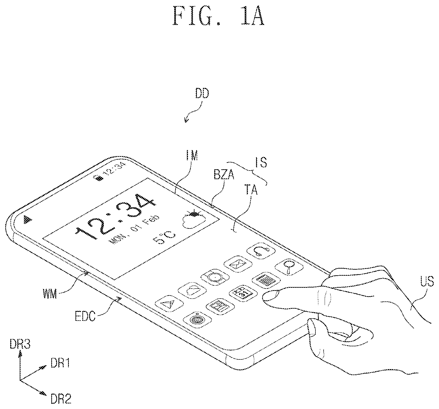 Patent US12106732 Figure 1 – Display device