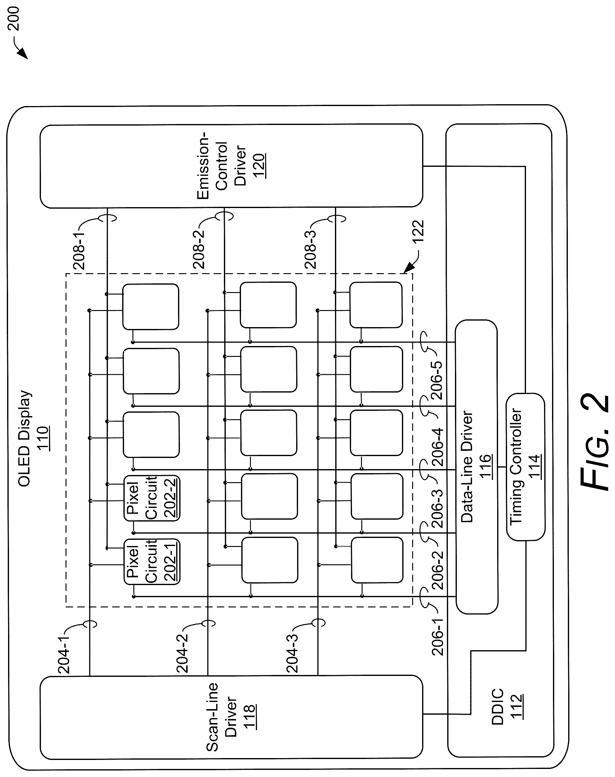 Patent US12106733 Figure 2 – Rejecting display leakage light in under-display sensors