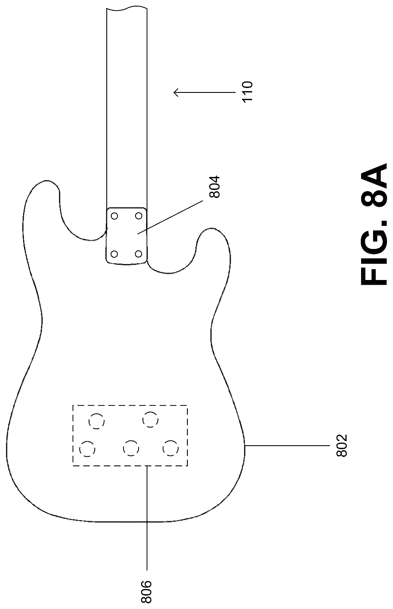 Patent US12106737 Figure 9 – Modular neck and headstock for stringed instruments