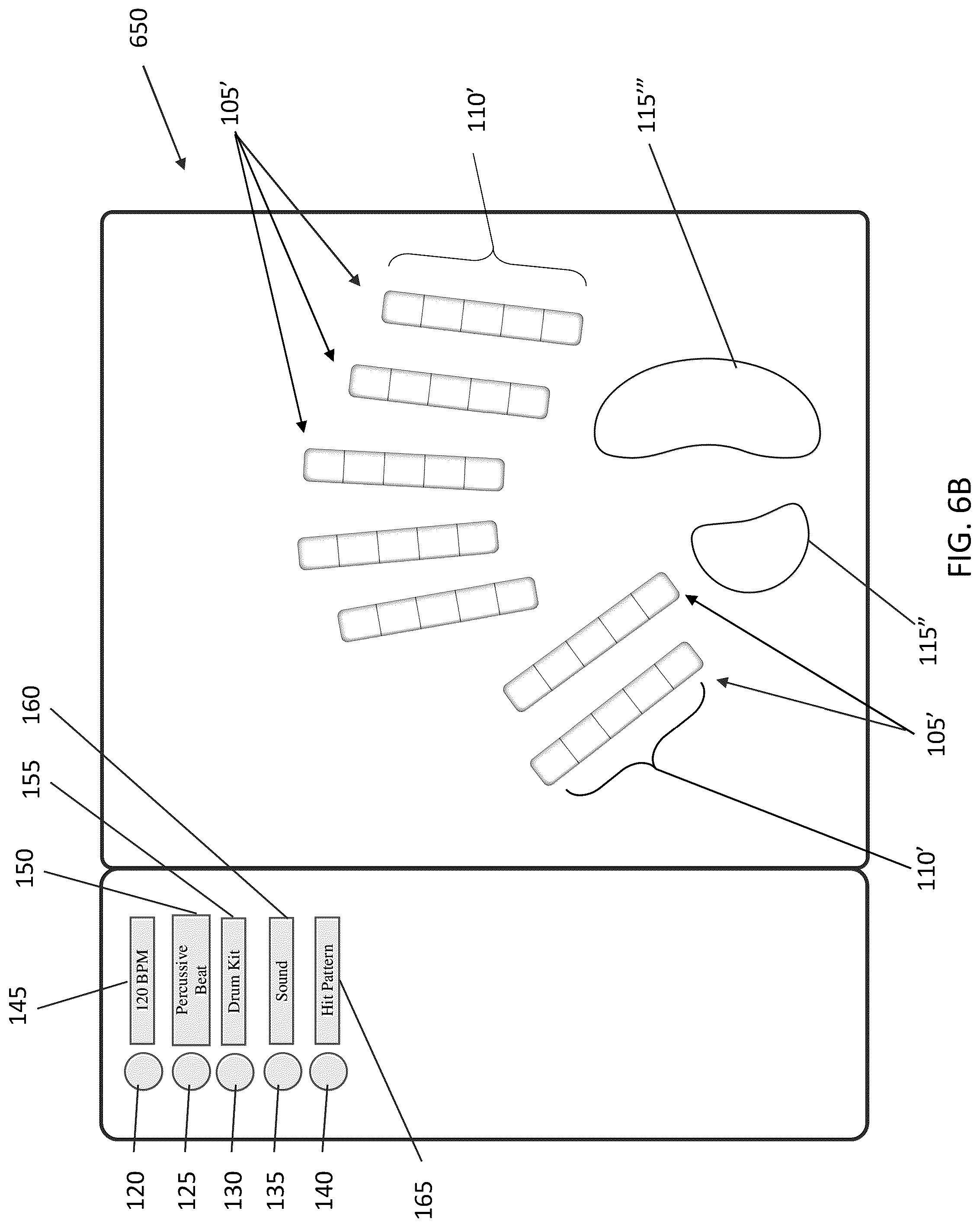 Patent US12106743 Figure 8 – Beat player musical instrument