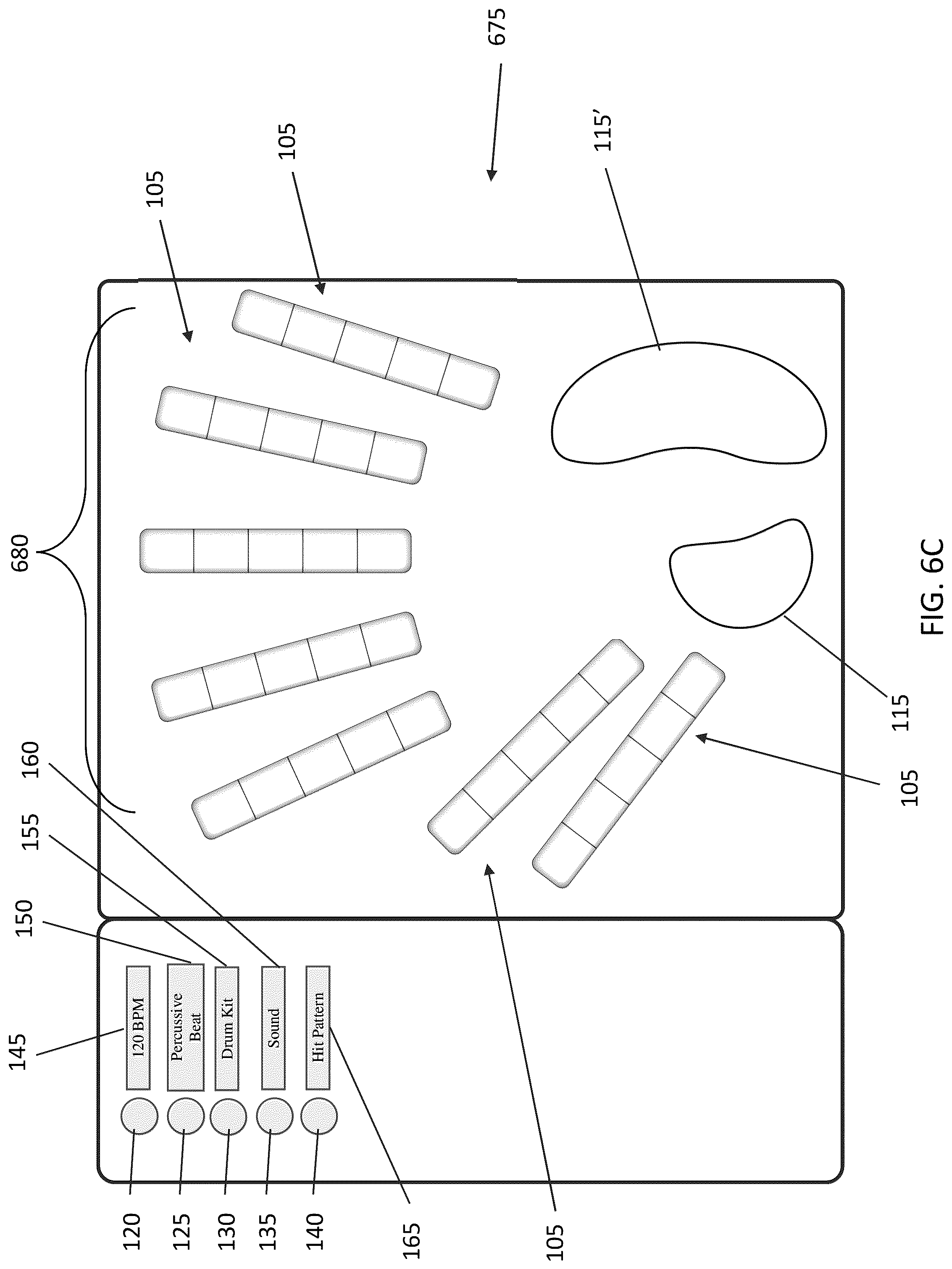 Patent US12106743 Figure 9 – Beat player musical instrument