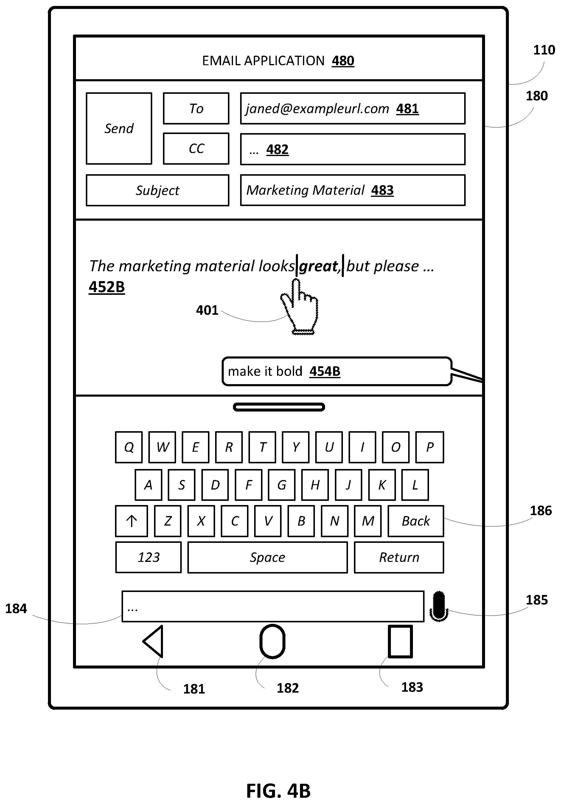 Patent US12106758 Figure 5 – Voice commands for an automated assistant utilized in smart dictation