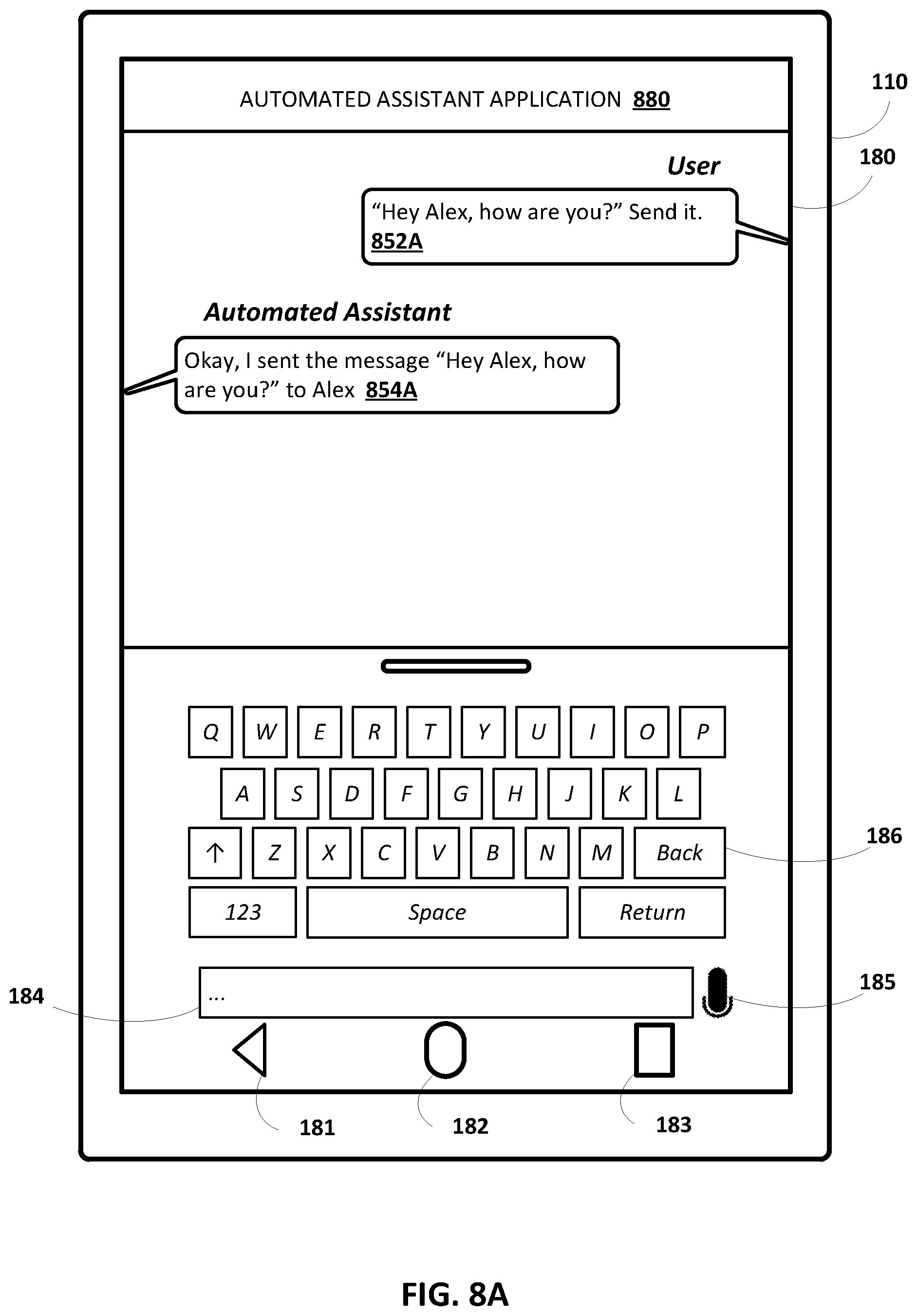 Patent US12106758 Figure 10 – Voice commands for an automated assistant utilized in smart dictation