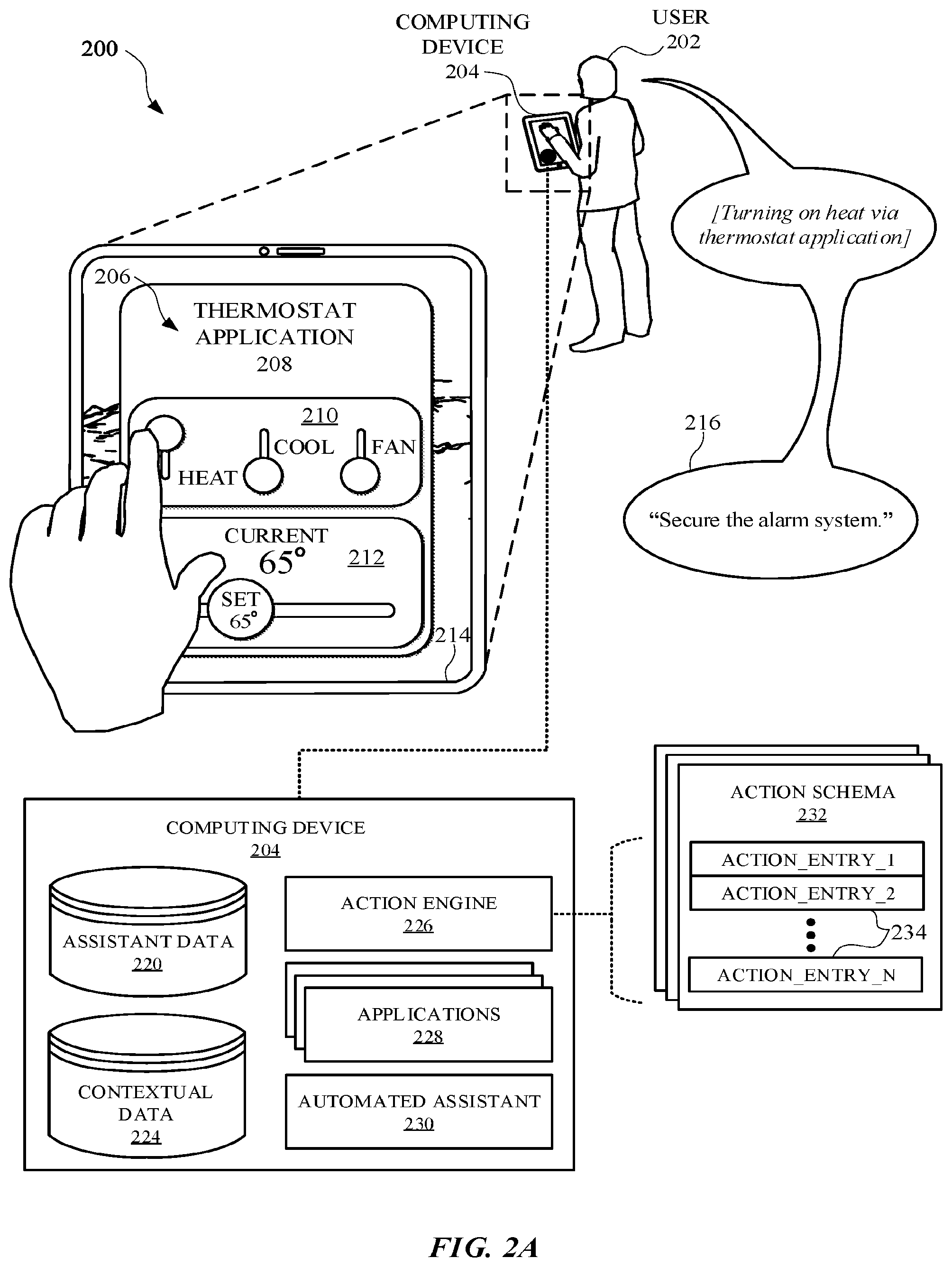 Patent US12106759 Figure 3 – Initializing non-assistant background actions, via an automated assistant, while accessing a non-assistant application