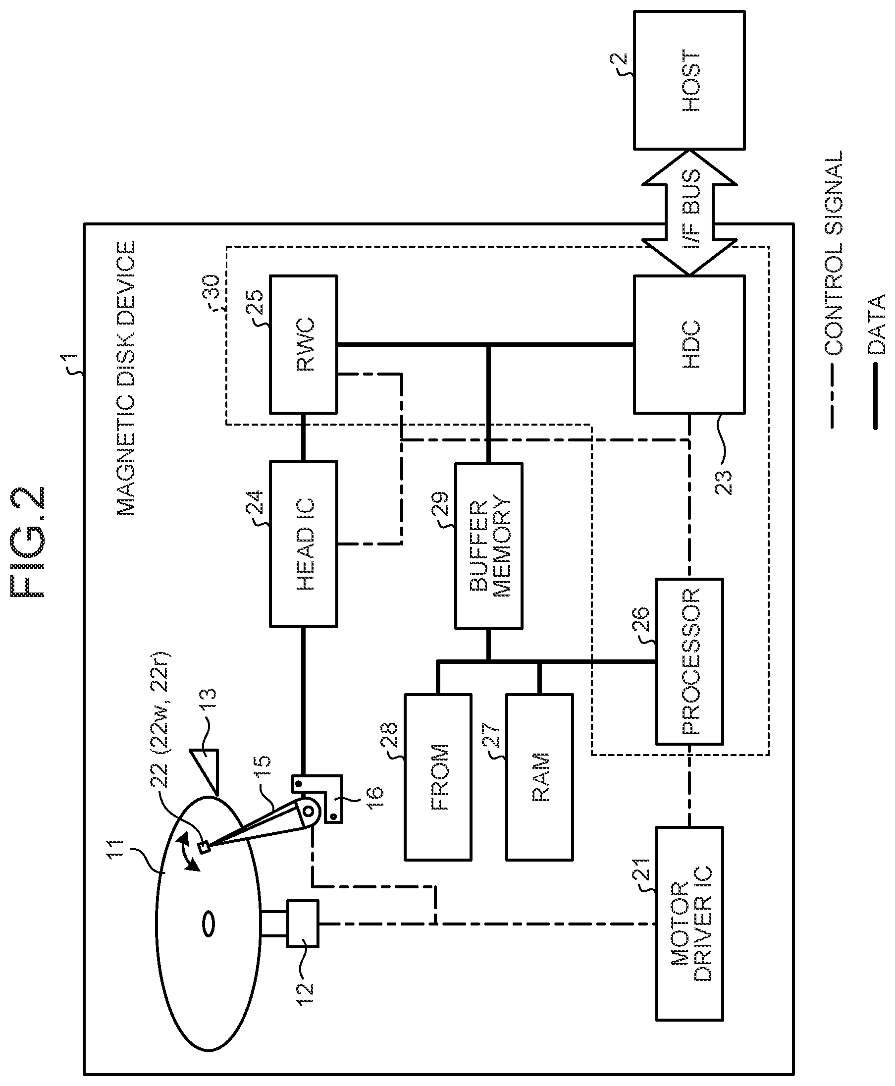 Patent US12106773 Figure 2 – Magnetic disk device and control method