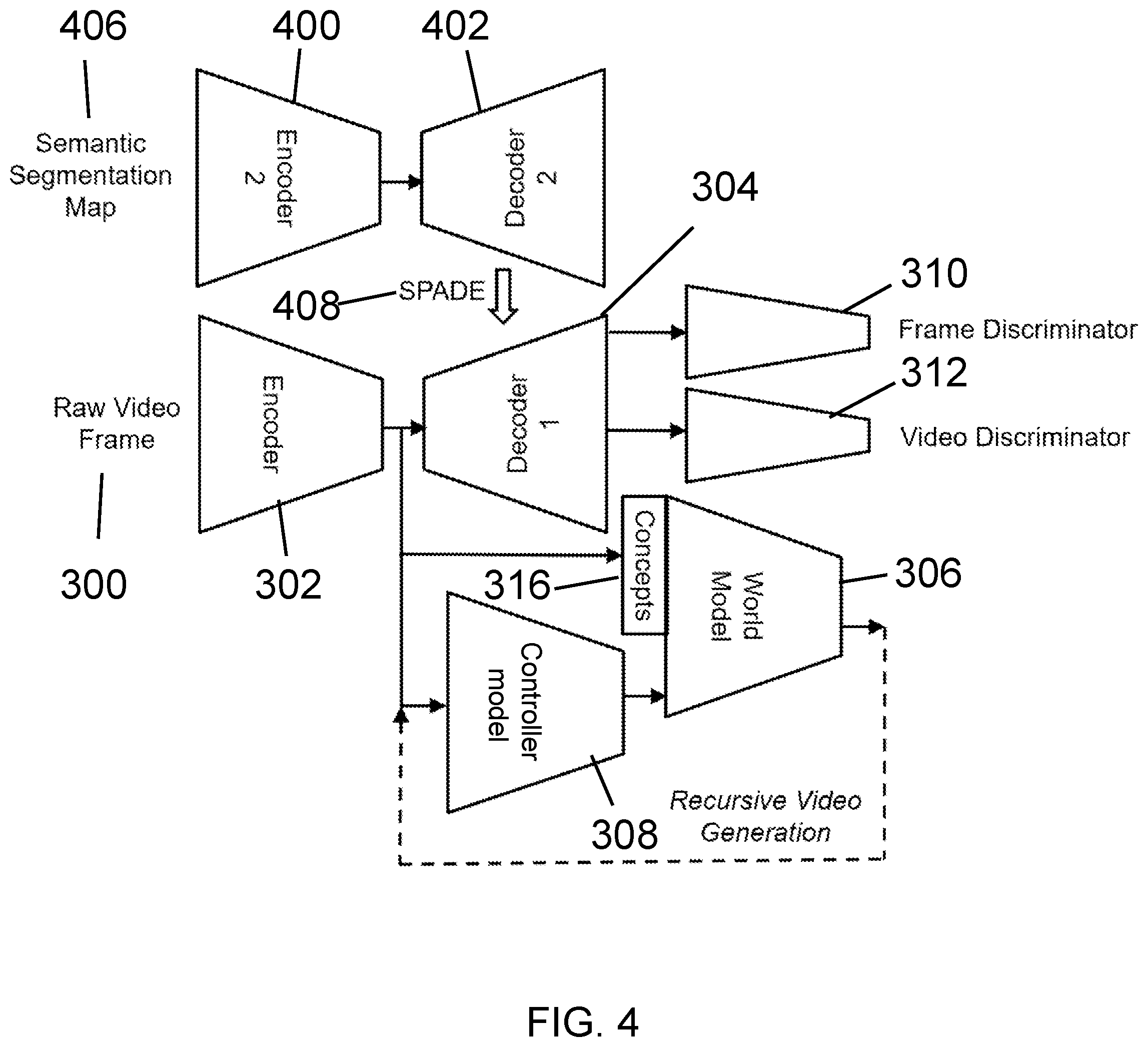 Patent US12106779 Figure 4 – System and method for semantically grounded video generation
